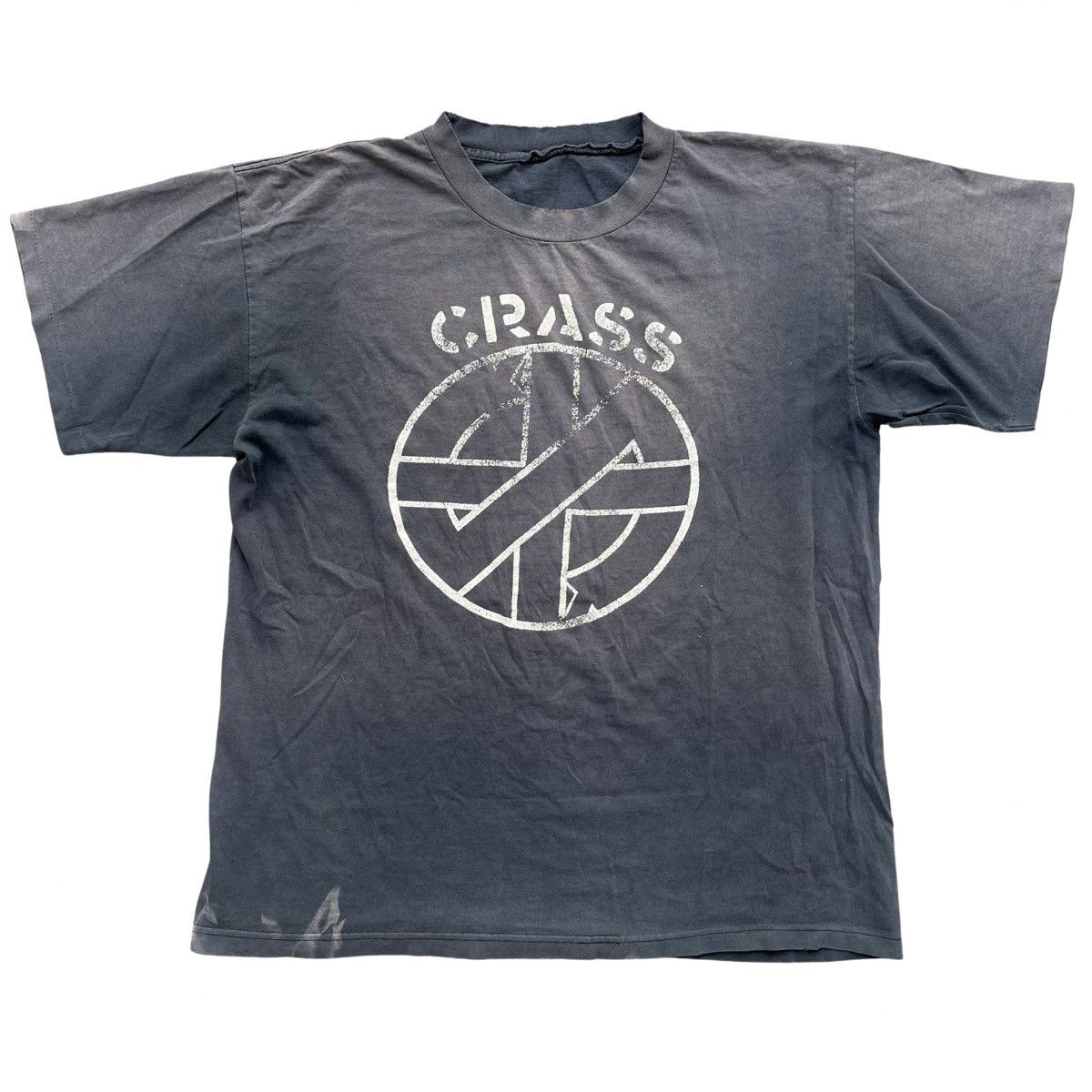 Vintage 90s Crass Fight War Destroy Power Shirt Size XL