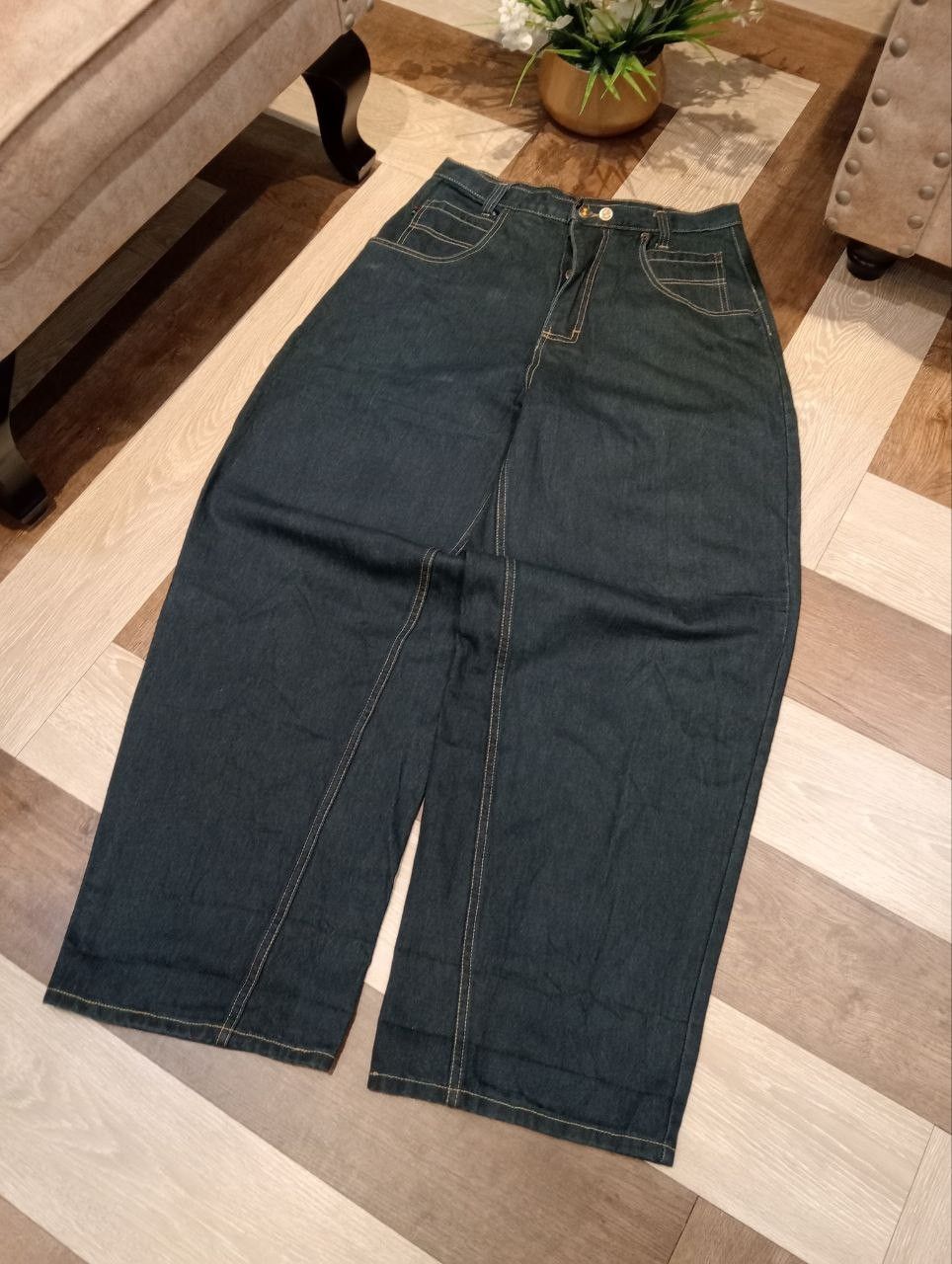 Cross Colours VINTAGE CROSS COLOURS BAGGY WIDE LEG DENIM PANTS Size US 32 / EU 48 - 2 Thumbnail