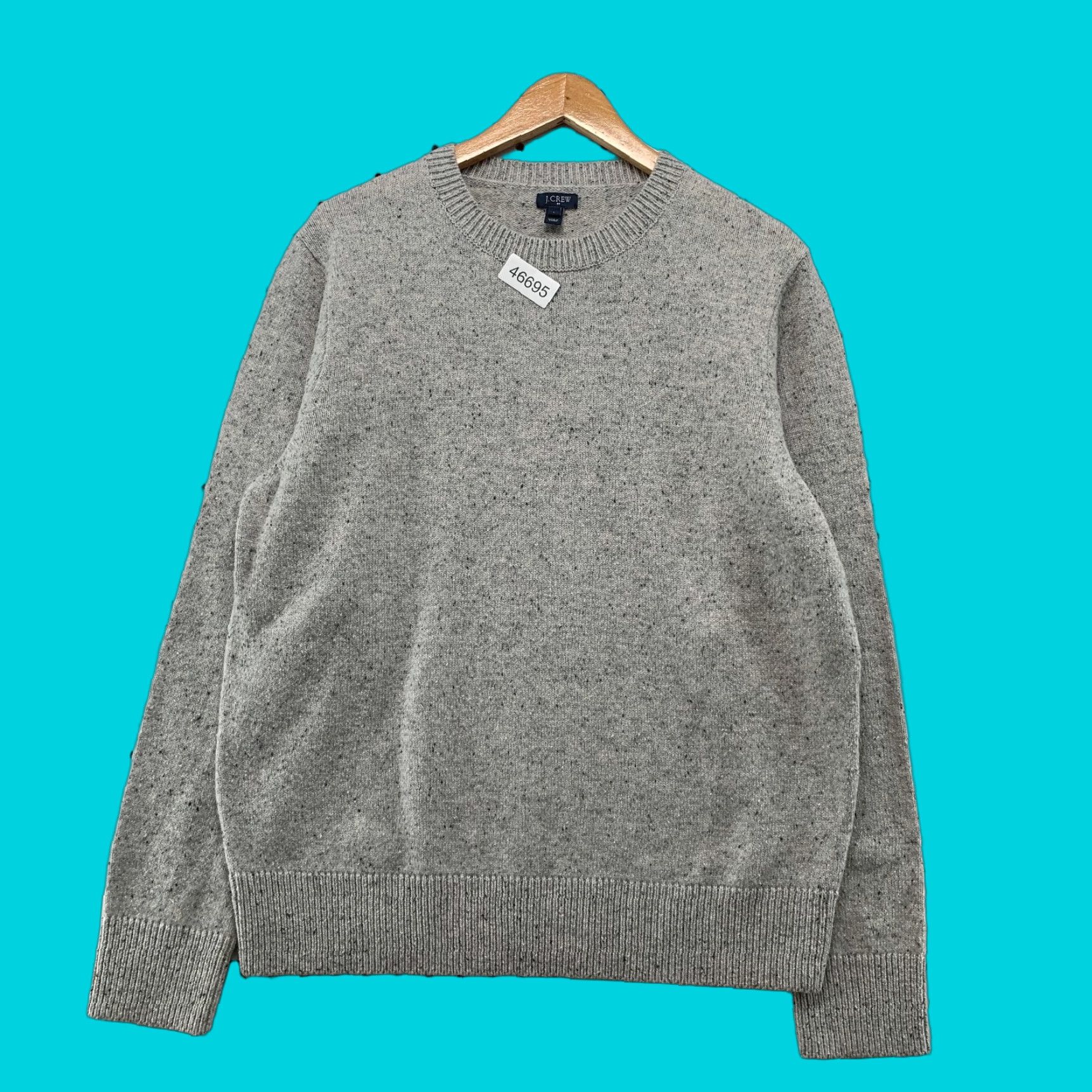 J.Crew J.Crew Wool Sweater Mens Large Gray Knit Crewneck Elbow Faux Leather Regular Fit Pullover Casual Wool Sweater Mens Large Gray Crewneck Vintage No N/A Size US L / EU 52-54 / 3 - 1 Thumbnail