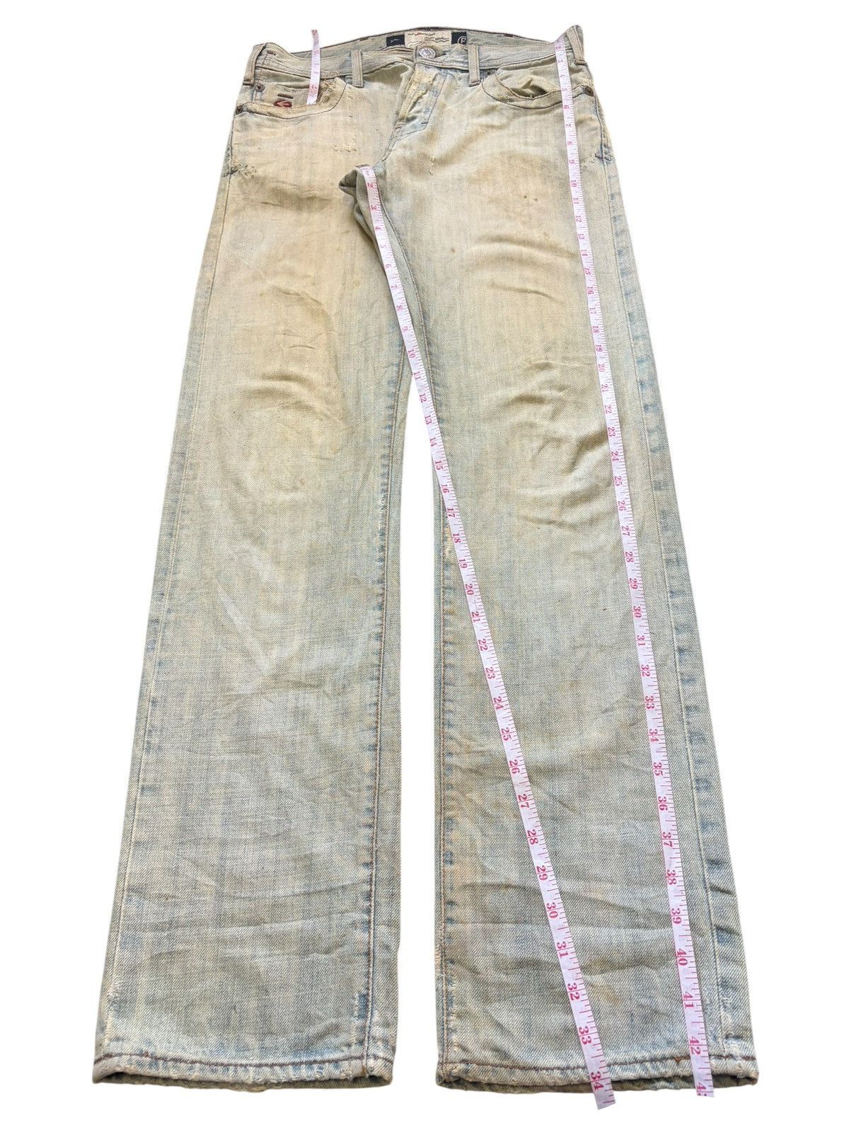 Energie Vintage Italy Energie Mud Wash Distressed Jeans Size US 31 - 7 Thumbnail