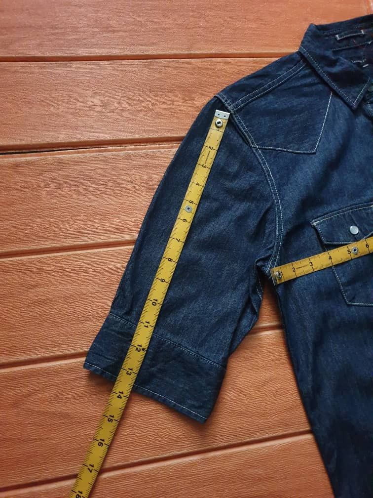 RAGEBLUE RAGEBLUE Japanese brand denim 3 Quater Western shirt Size US M / EU 48-50 / 2 - 7 Thumbnail