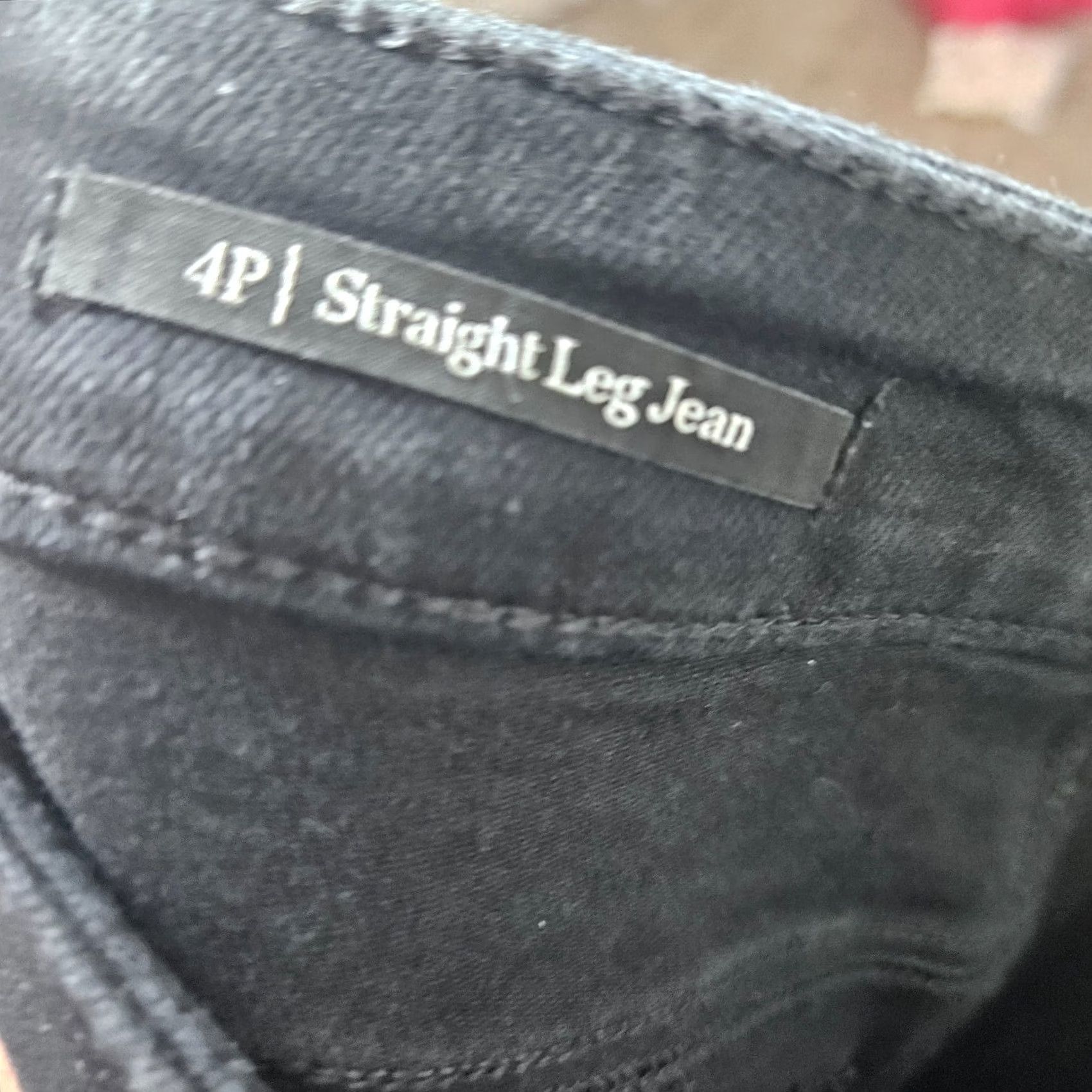 Talbots Talbots Women’s Dark Wash Zip Fly Straight Leg Jean Size 4P Black Denim 5-Pocket Regular Slim Fit Womens Size 27" / US 4 / IT 40 - 5 Thumbnail