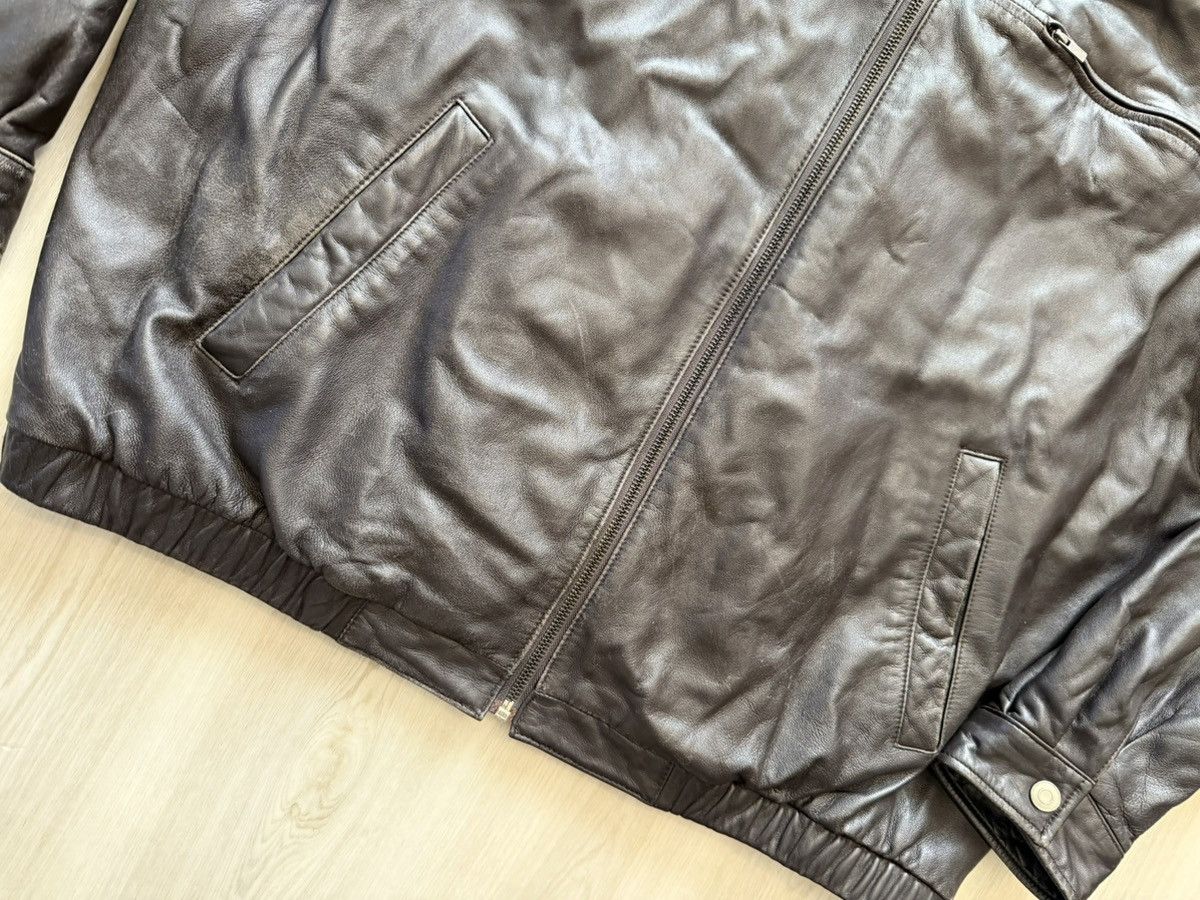Brandini Vintage Brandini Leather Bomber Flight Jacket Sz XL Size US XL / EU 56 / 4 - 4 Thumbnail