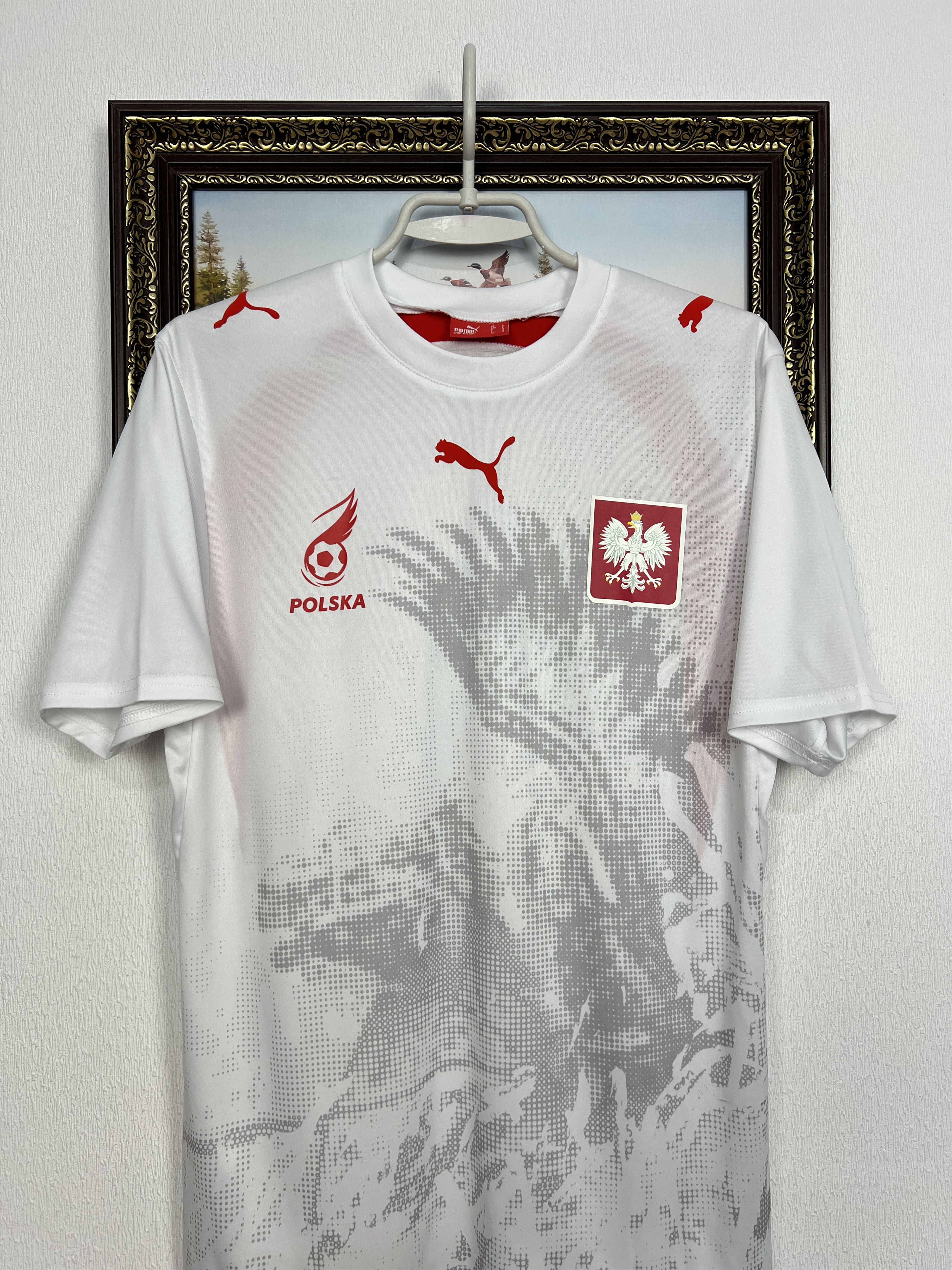 Puma Poland Home football shirt Soccer Jersey National Trikot Size US S / EU 44-46 / 1 - 2 Thumbnail