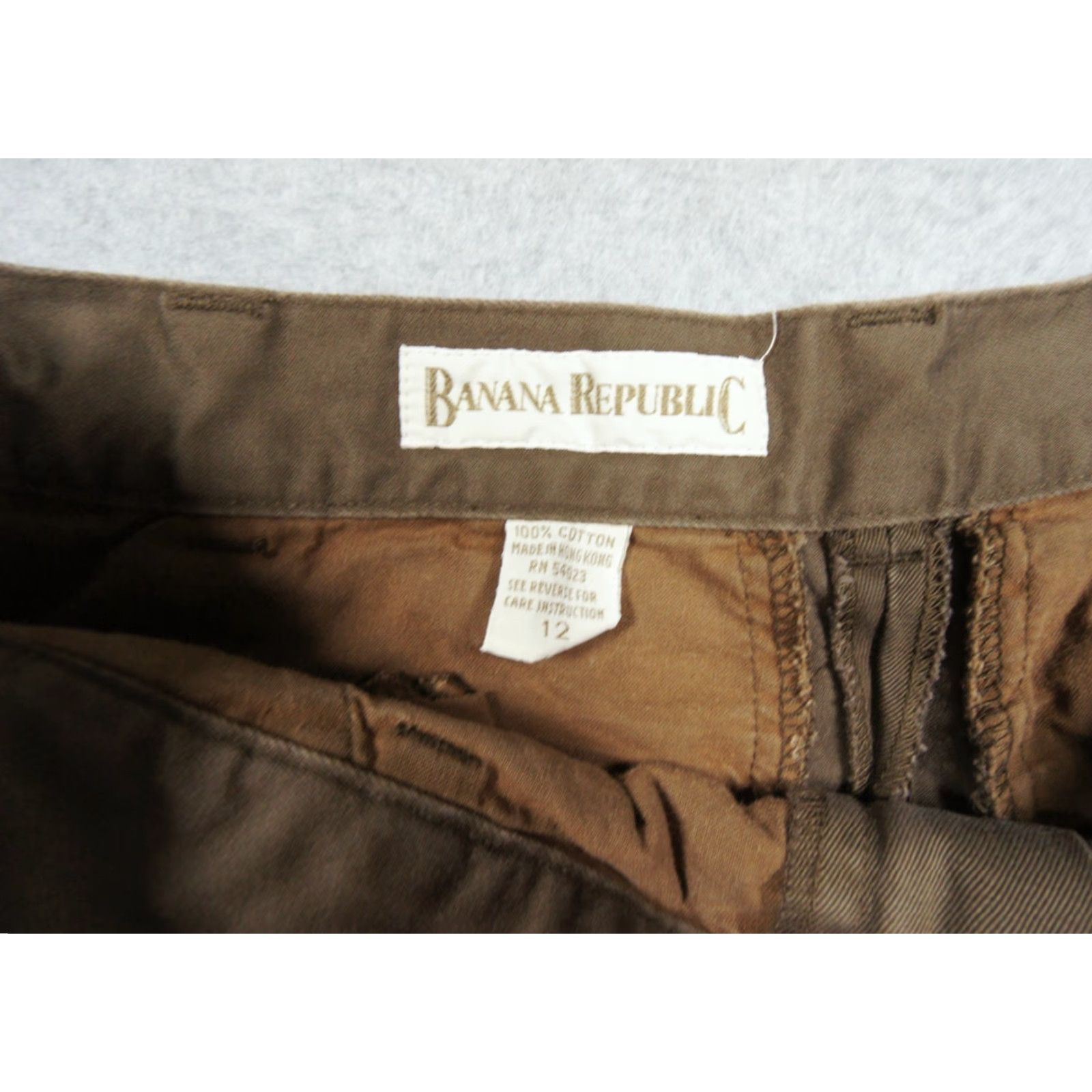 Banana Republic VINTAGE Banana Republic Chino Shorts Womens 12 Brown 7" Inseam Outdoor Size 34" / US 12 / IT 48 - 6 Thumbnail