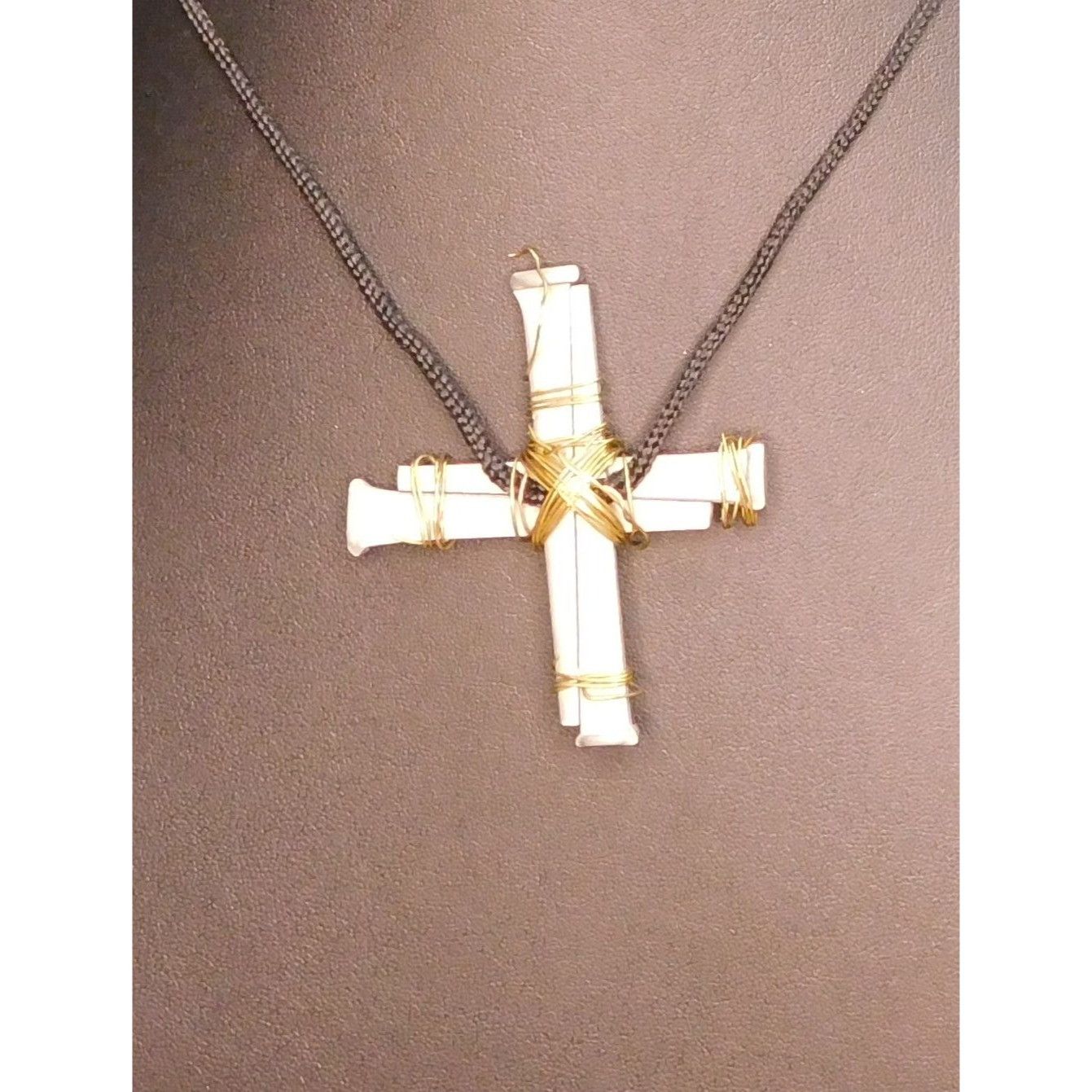 Helly Hansen Handmade Metal Spike Brutalist Cross Necklace Size ONE SIZE - 3 Thumbnail