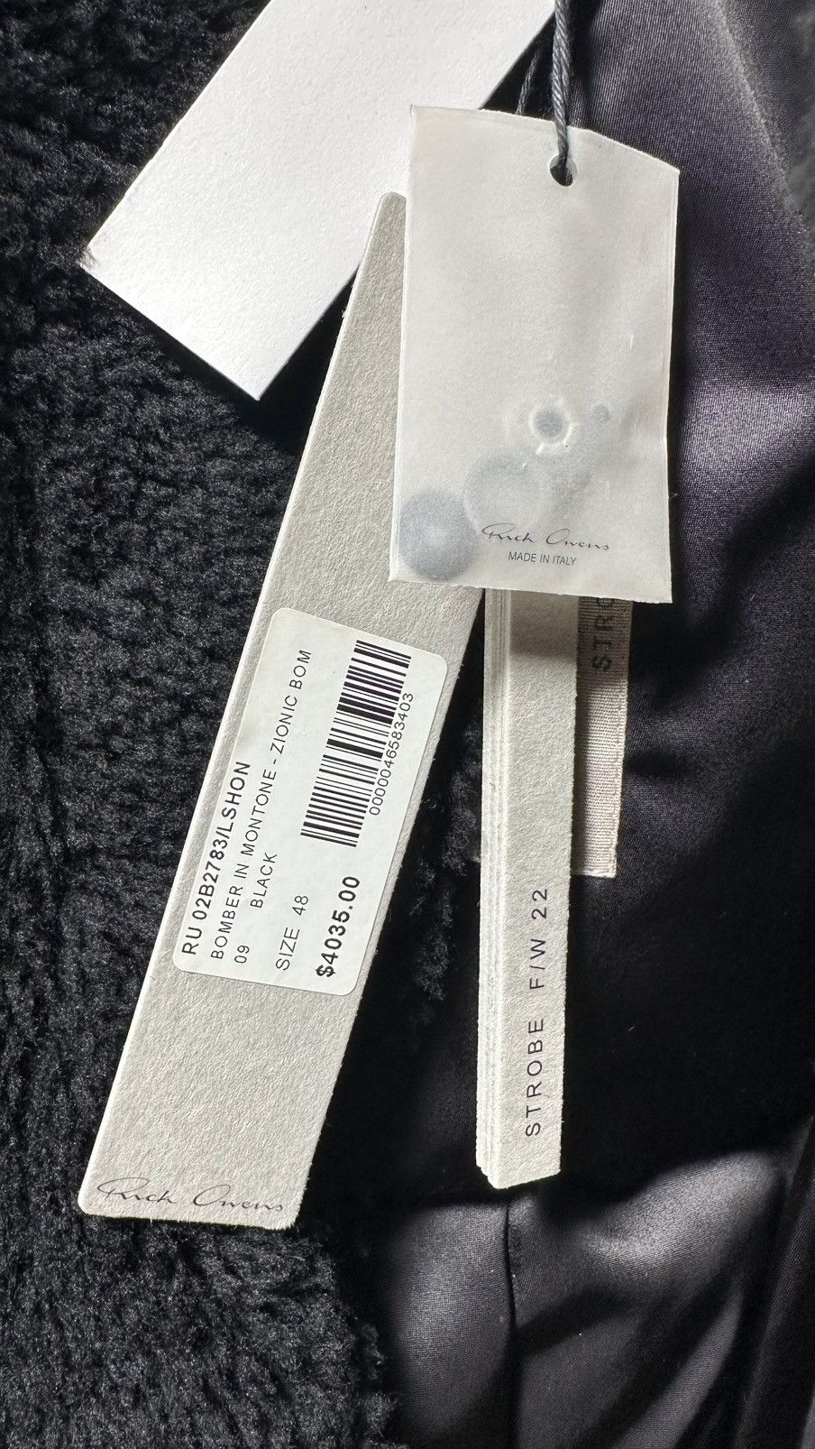 Rick Owens Rick Owens FW22 STROBE Zionic Bomber (48IT) Size US M / EU 48-50 / 2 - 10 Thumbnail