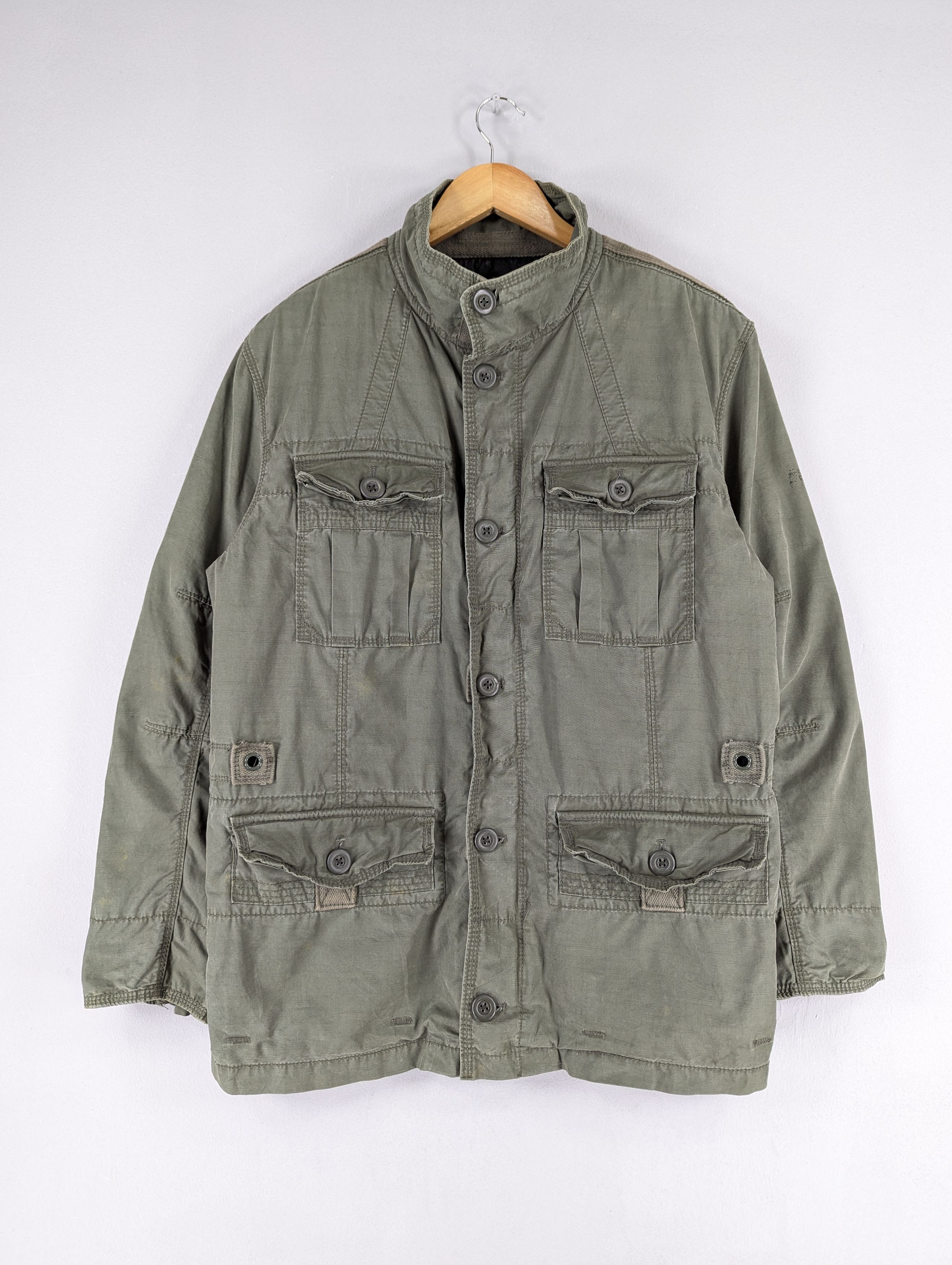 Gap Gap Military Heavy Zipper Jacket Size L Size US L / EU 52-54 / 3 - 1 Thumbnail