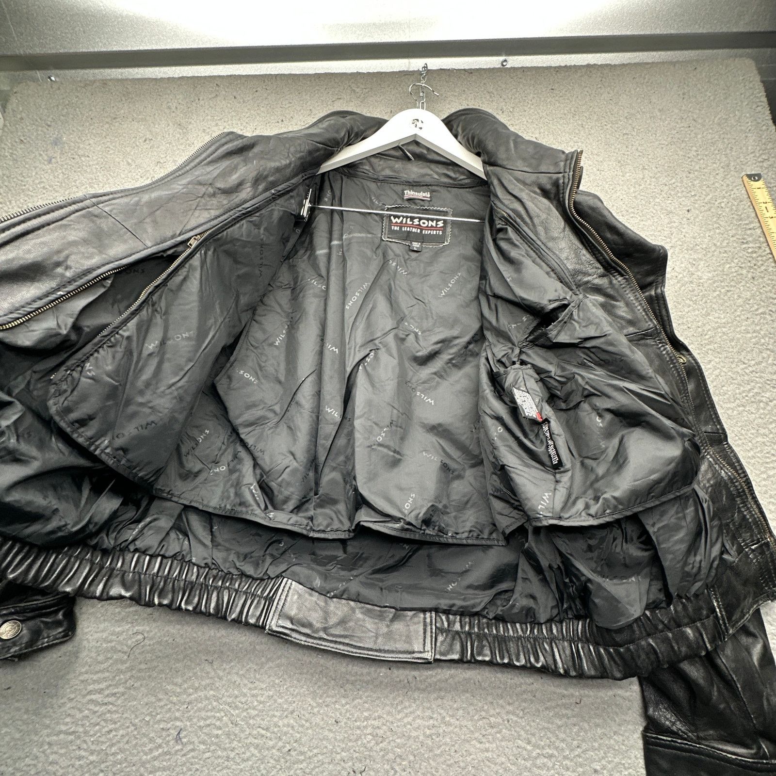Wilsons Leather Vintage Wilsons Thinsulate Leather Bomber Jacket Mens Large Size US L / EU 52-54 / 3 - 13 Thumbnail