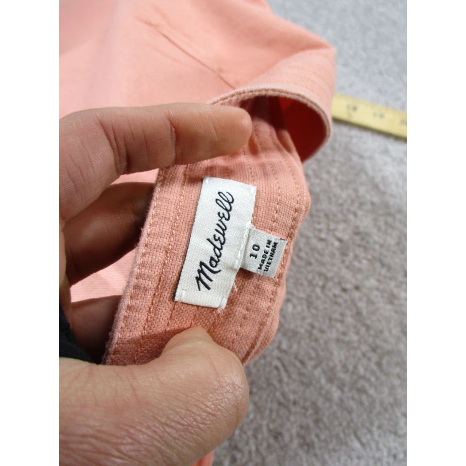 Madewell VINTAGE Madewell Skirt Womens Small Pink Cotton Spandex A-Line Short 90s Womens Size 32" / US 10 / IT 46 - 5 Thumbnail