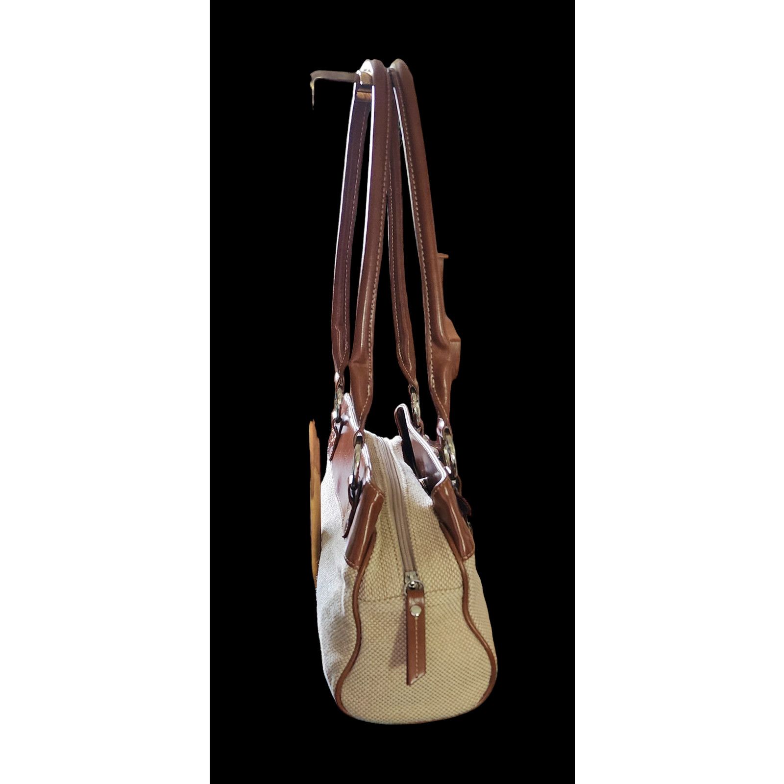 Giani Bernini Vintage Giani Bernini cream and aldo brown shoulder bag. Size ONE SIZE - 9 Thumbnail