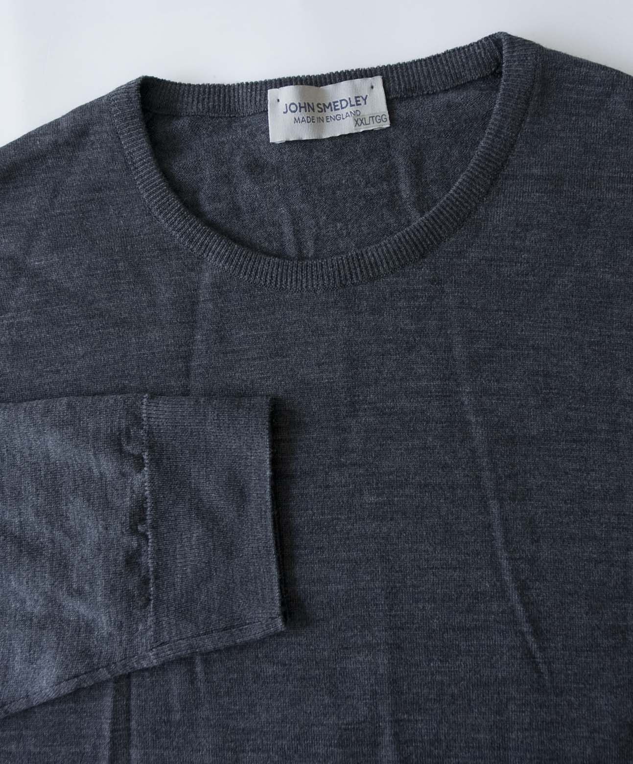 John Smedley John Smedley Sweater Wool Size XXL Gray Size US XXL / EU 58 / 5 - 2 Thumbnail