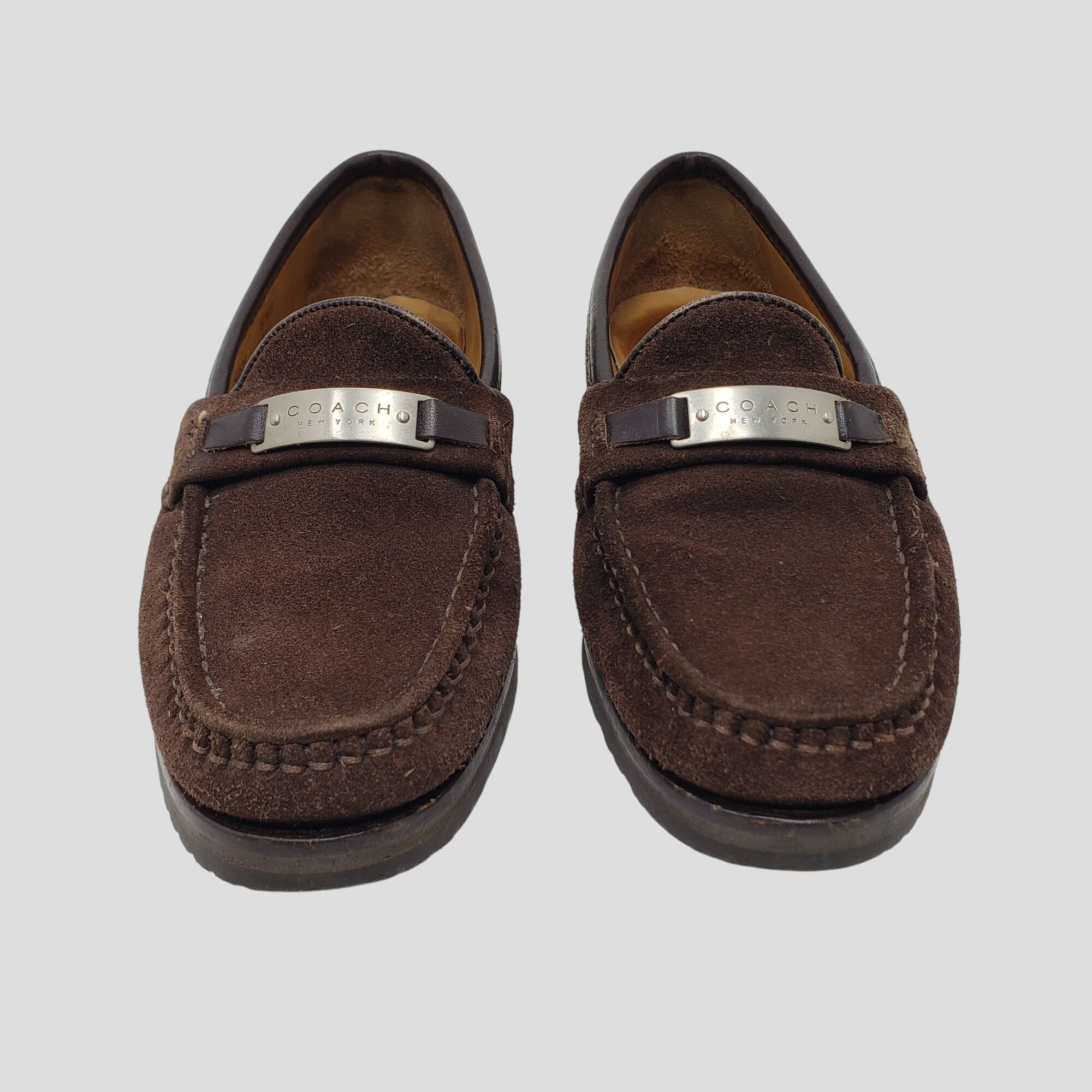Coach Coach Suede Womens Loafers With Metal Accent Size 5.5 B Size US 5.5 / IT 35.5 - 8 Thumbnail