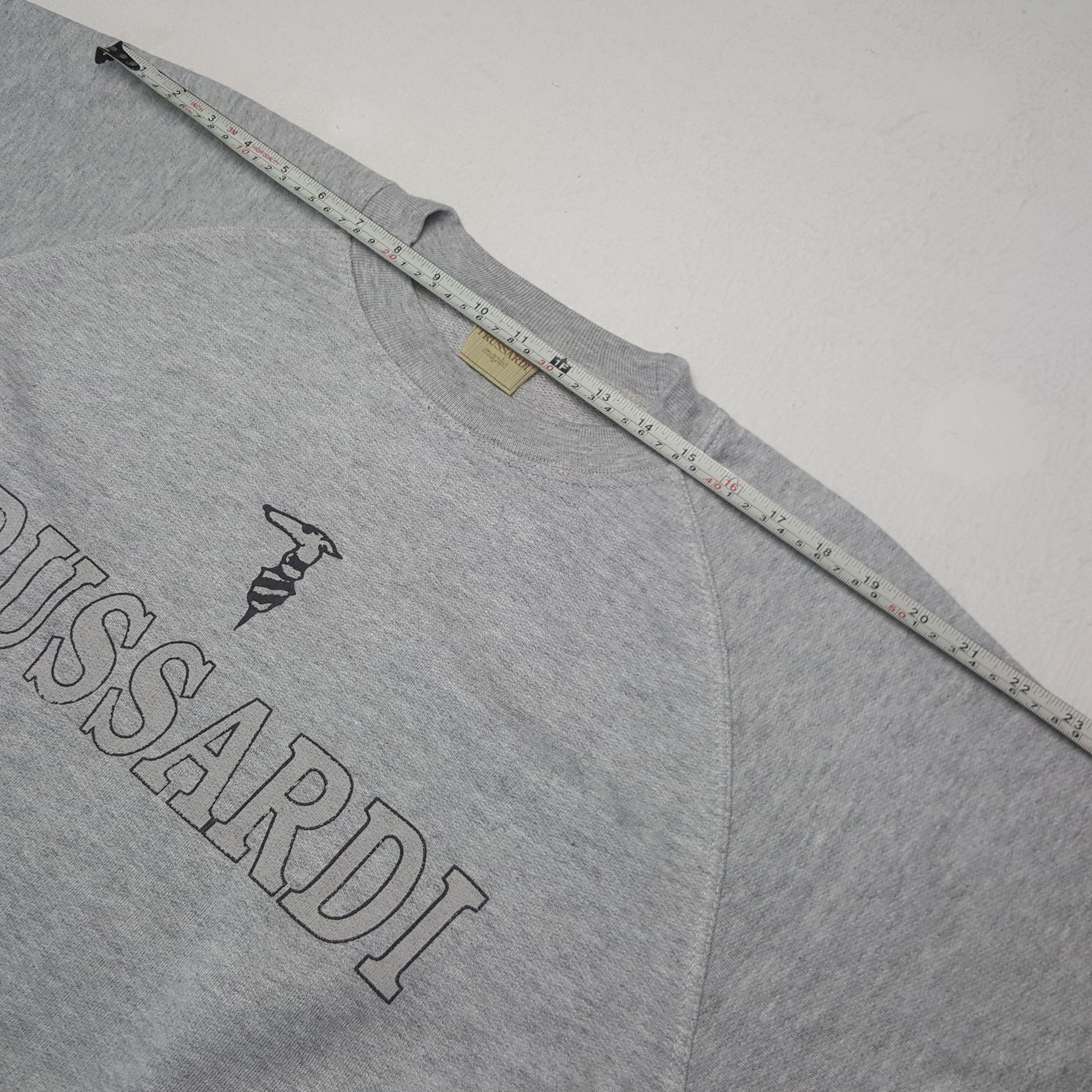 Trussardi × Vintage Vintage Trussardi Italian Brand Spellout Sweatshirt C279N16 Size US L / EU 52-54 / 3 - 6 Thumbnail