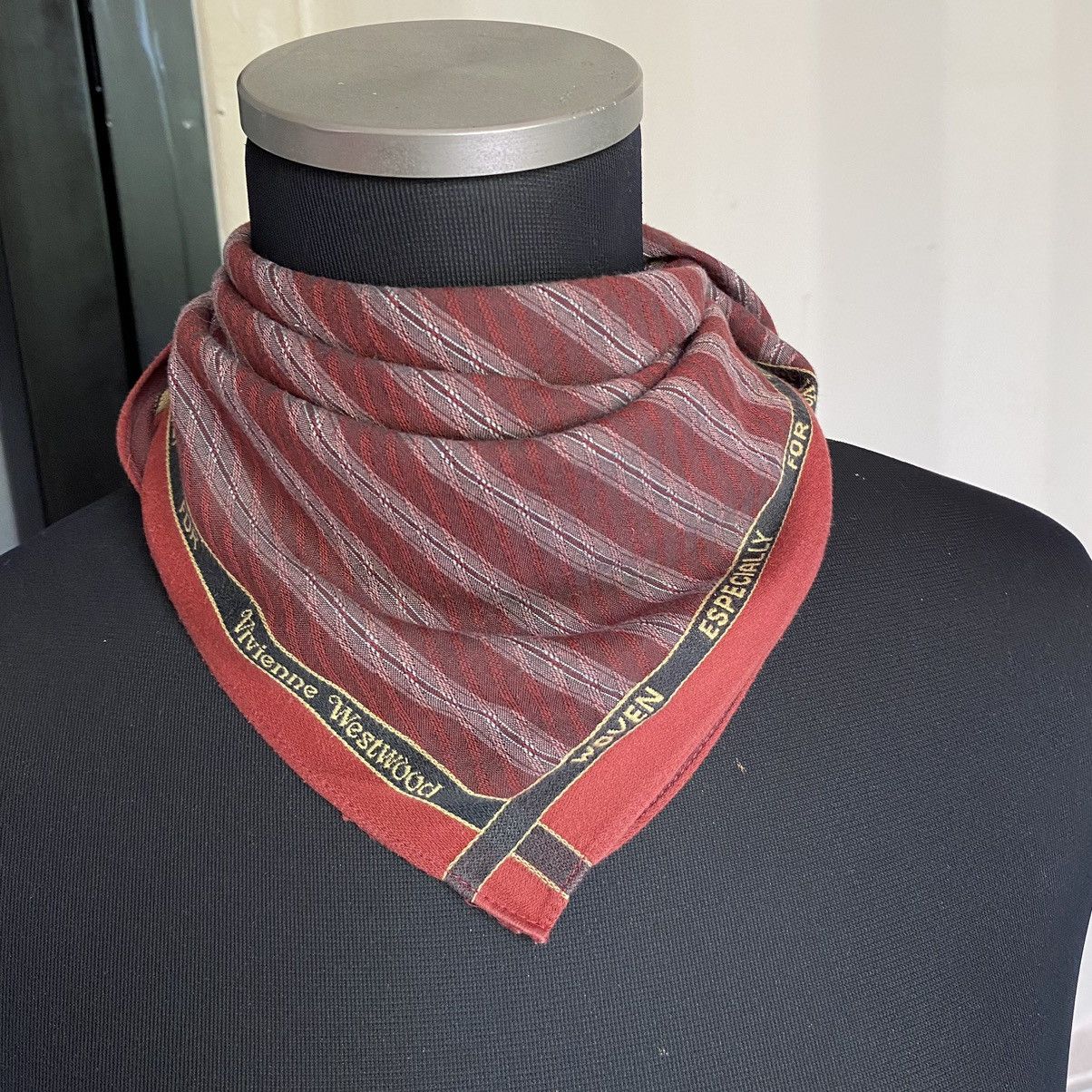 Designer Vivienne Westwood stripped Handkerchief Size ONE SIZE - 8 Thumbnail