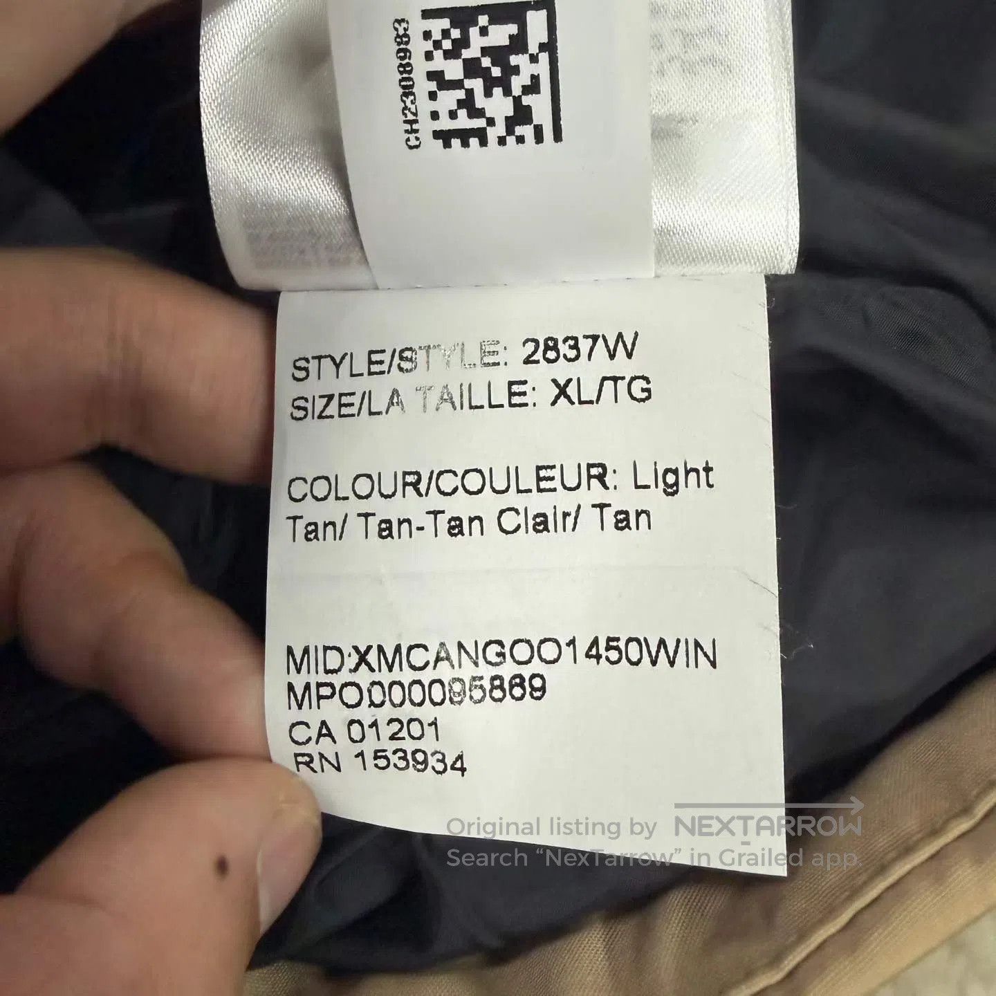Canada Goose Canada Goose Khaki Fleece Canvas Patchwork Vest| Size US XL / EU 56 / 4 - 5 Thumbnail