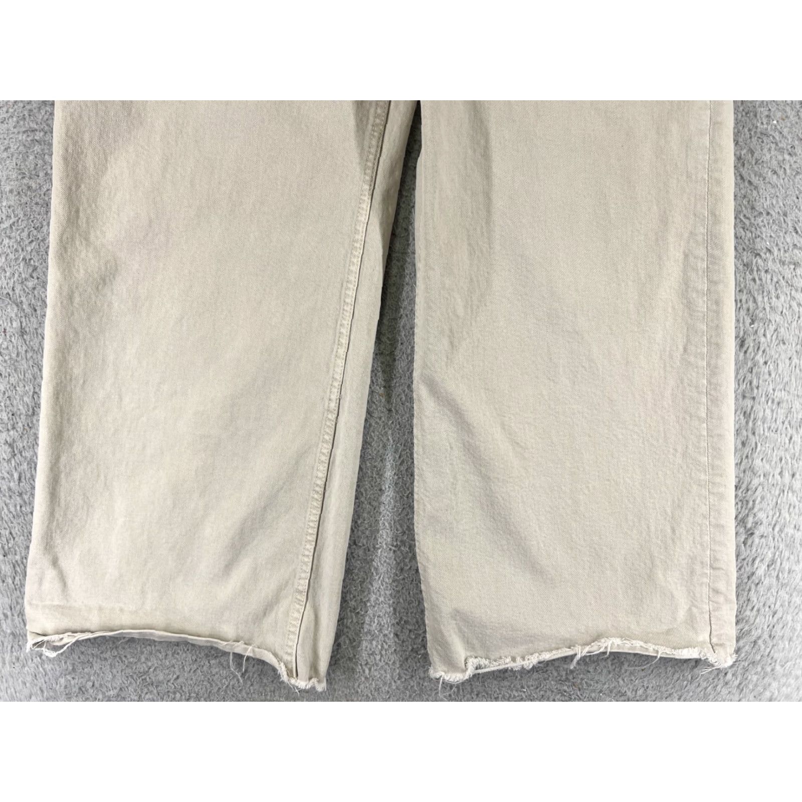 Vintage VINTAGE Buckle Bke Denim Jeans Waist 29 Inseam 26 Beige Wide-Leg High Rise 29x26 Womens Jeans Shirt? Size 32" / US 10 / IT 46 - 2 Thumbnail