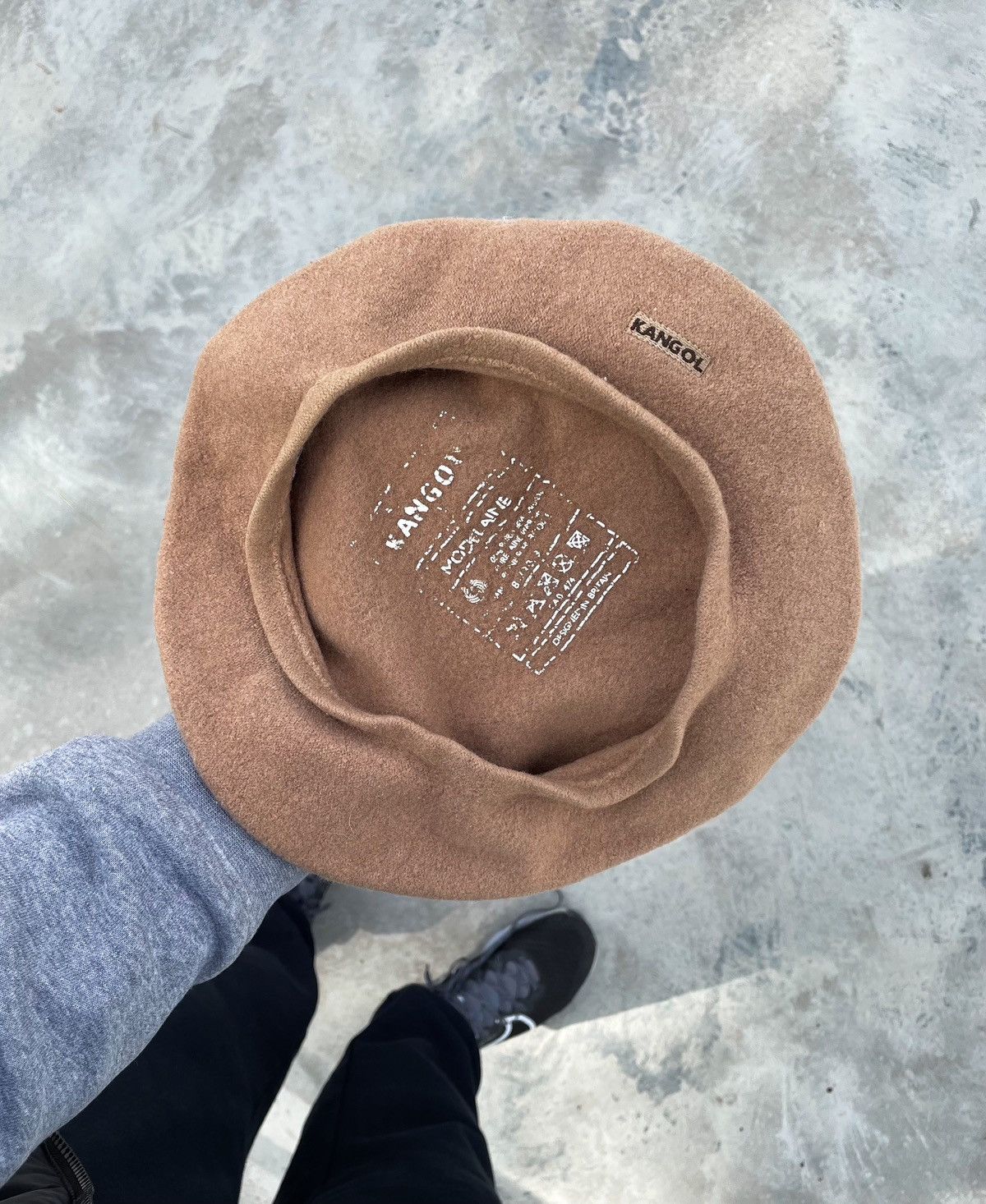Kangol Vintage Kangol Hat Cap Y2K Paris Beige Wool Beret Size ONE SIZE - 2 Thumbnail