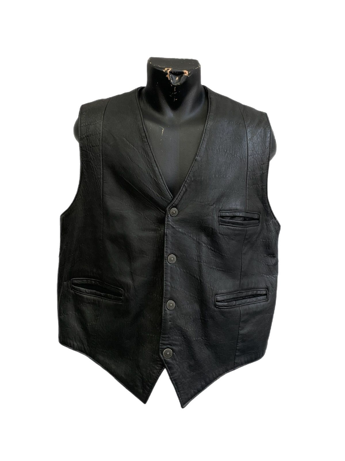 Harley Davidson Vintage leather vest biker gothic y2k style harley davidson Size US L / EU 52-54 / 3 - 1 Thumbnail