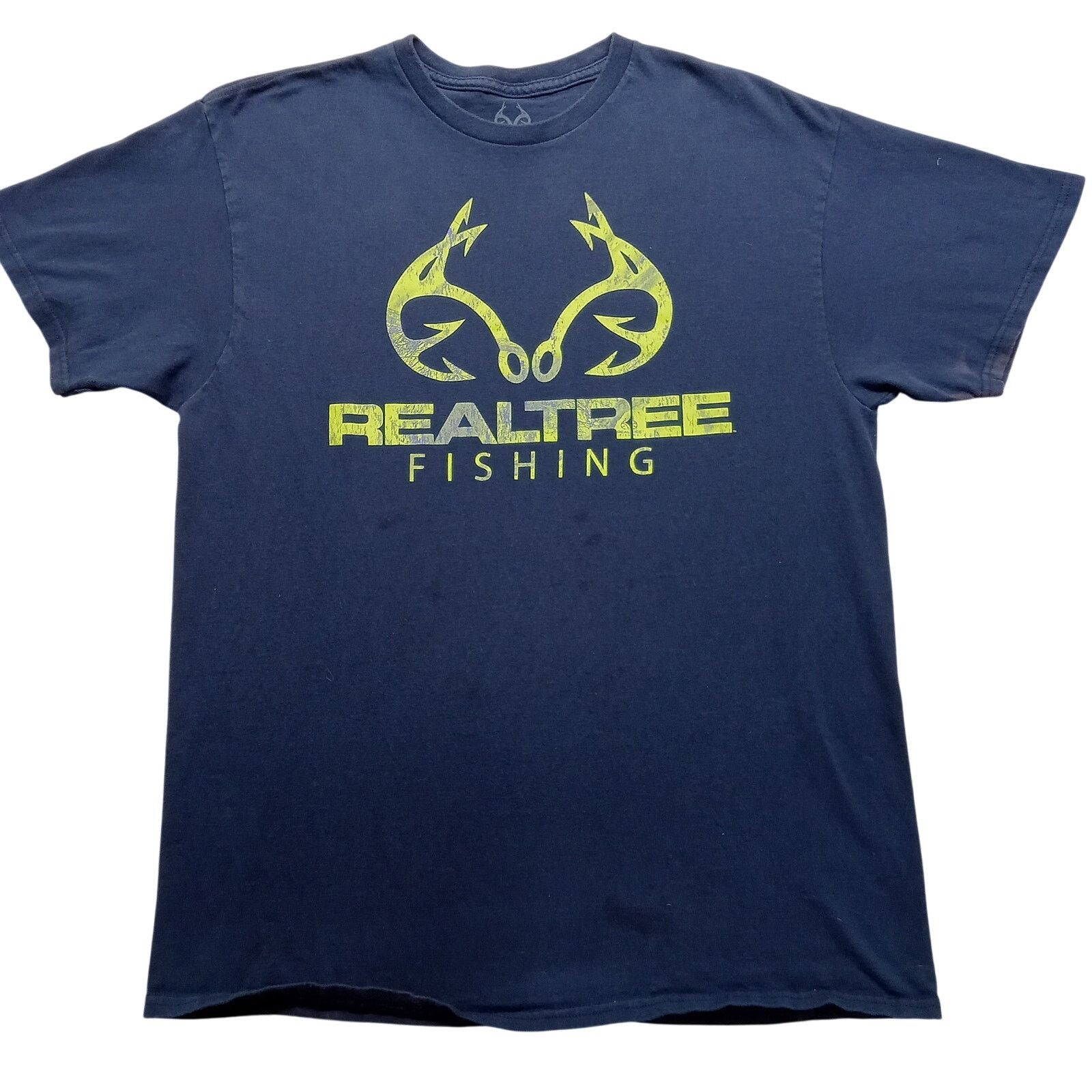 Realtree Realtree Fishing T-Shirt L Men's Short Sleeve Blue Cotton Size US L / EU 52-54 / 3 - 1 Thumbnail