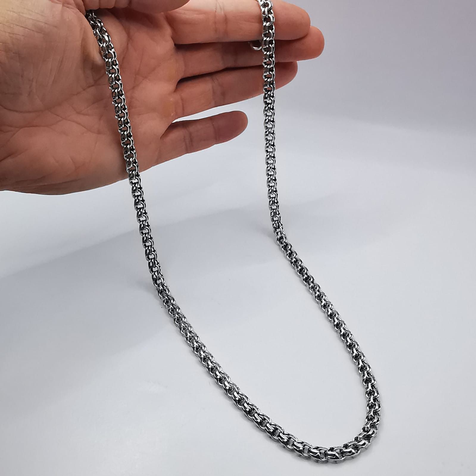 Sterling Silver Vintage Chain,925 Sterling Silver,Signed ,Handmade 57,77g Size ONE SIZE - 6 Thumbnail