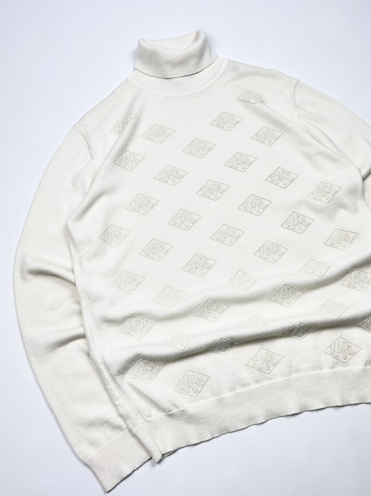 Chanel Rare Karl Lagerfeld Wool Monogram Logo Sweater Size US L / EU 52-54 / 3 - 4 Thumbnail
