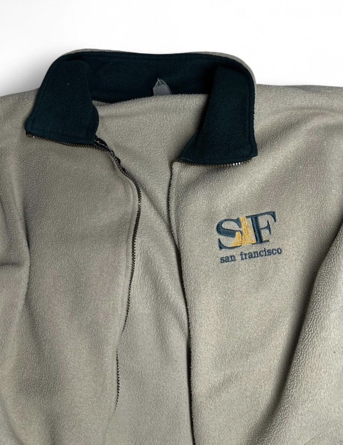 Other Vtg 90s SAN FRANCISCO Fleece Jacket Full Zip Tan Green XL Size US L / EU 52-54 / 3 - 1 Thumbnail