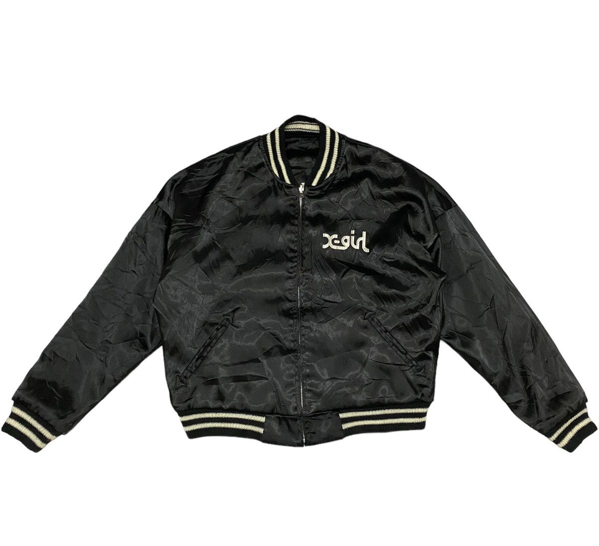 Japanese Brand X-girl Reversible Sukajan Jacket (C2) Size US S / EU 44-46 / 1 - 5 Thumbnail