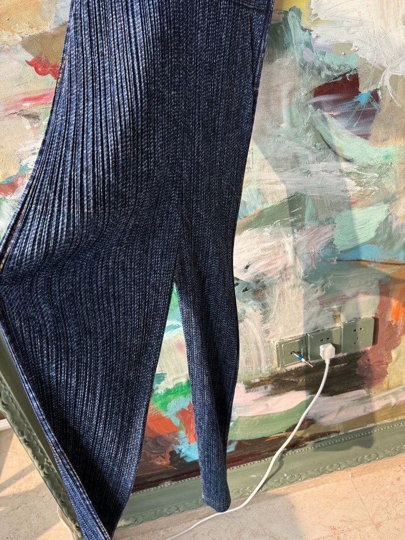 Issey Miyake Issey Miyake size:3 Blue denim pleated dress Size XS / US 0-2 / IT 36-38 - 5 Thumbnail