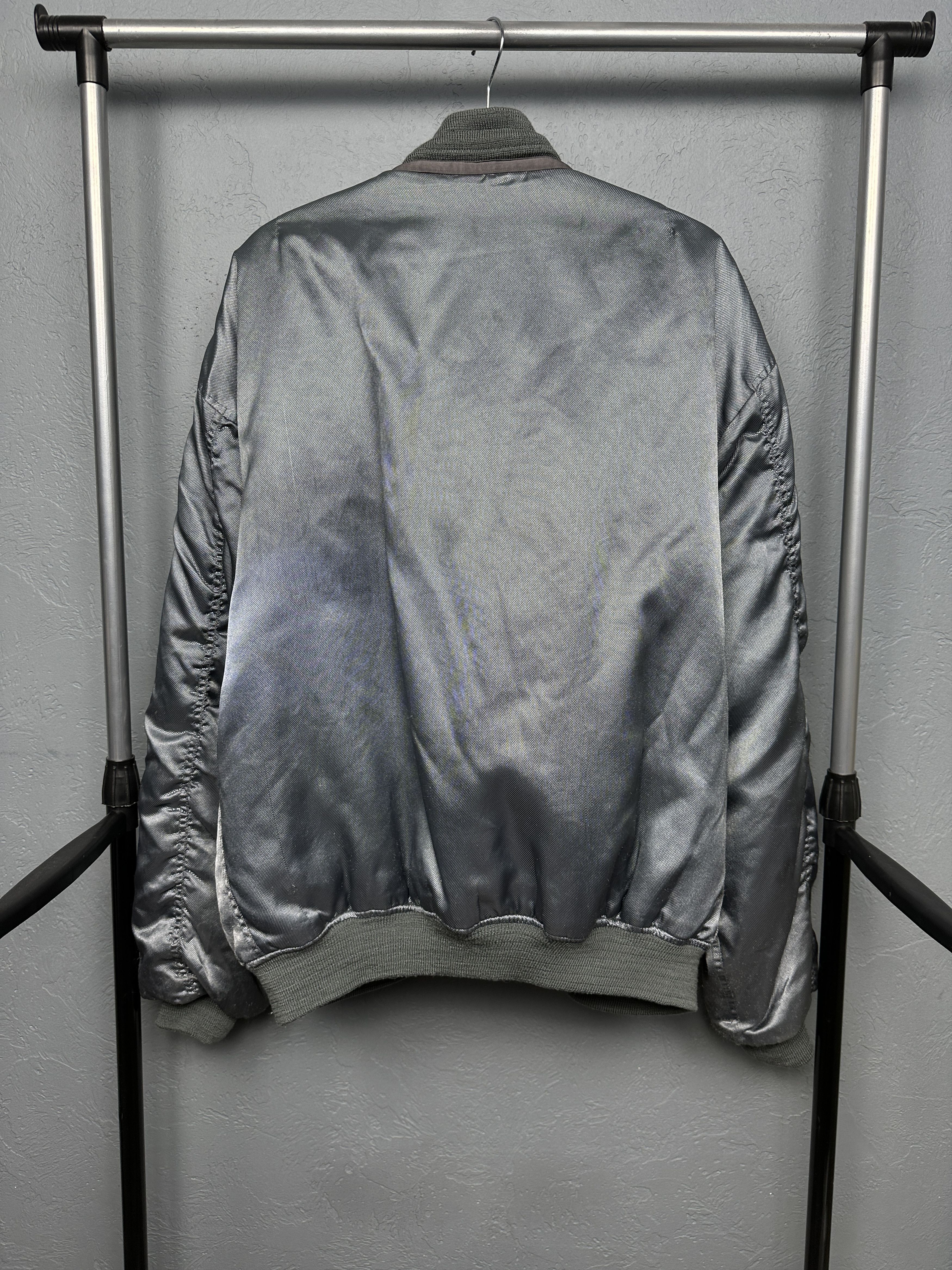 MIL-TEC Mil-Tec Vintage MA1 Pilot Air Force Nylon Bomber Jacket Size US XXL / EU 58 / 5 - 7 Thumbnail