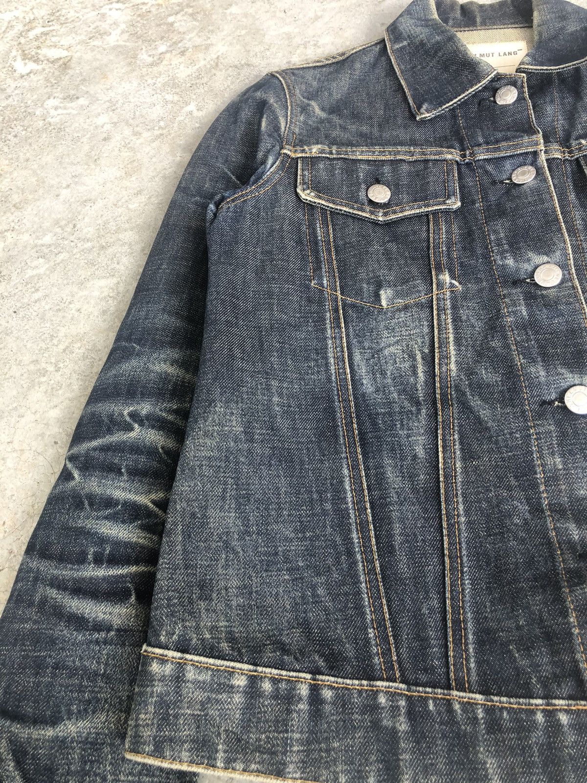 Helmut Lang Helmut Lang Denim Jacket Classic Raw Denim Size US XS / EU 42 / 0 - 6 Thumbnail