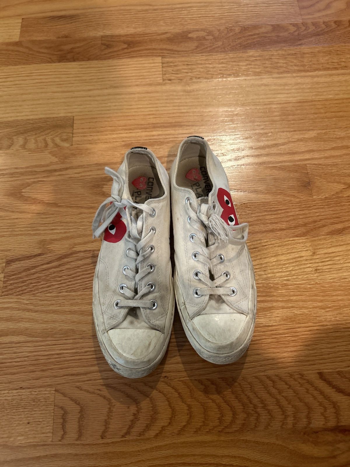 Comme des Garcons × Converse NEED GONE CDG Converse Low White size 9 Size US 9 / EU 42 - 3 Thumbnail
