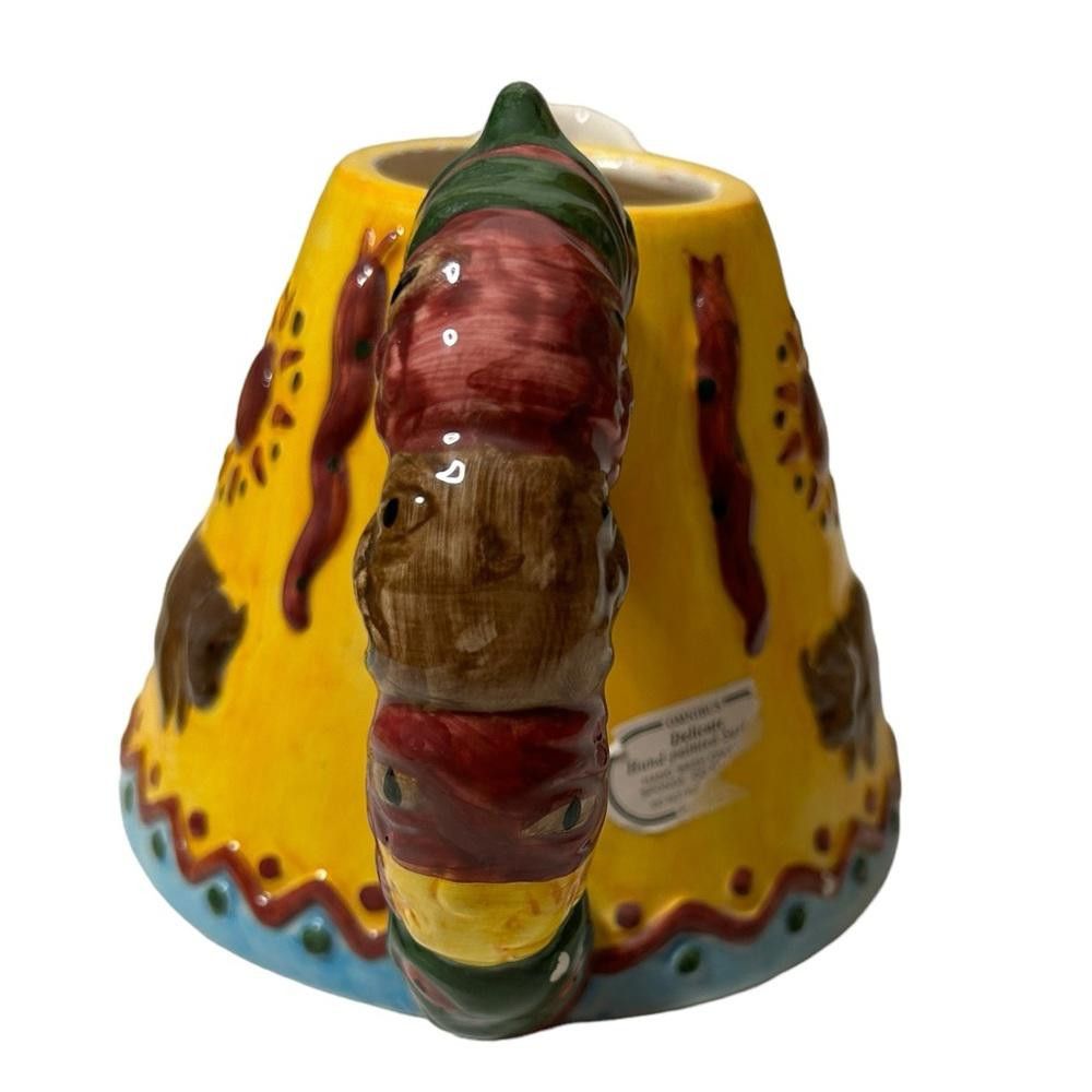 Designer Vintage 1993 Omnibus Ceramic Teepee Tea Pot 22oz Size ONE SIZE - 3 Thumbnail