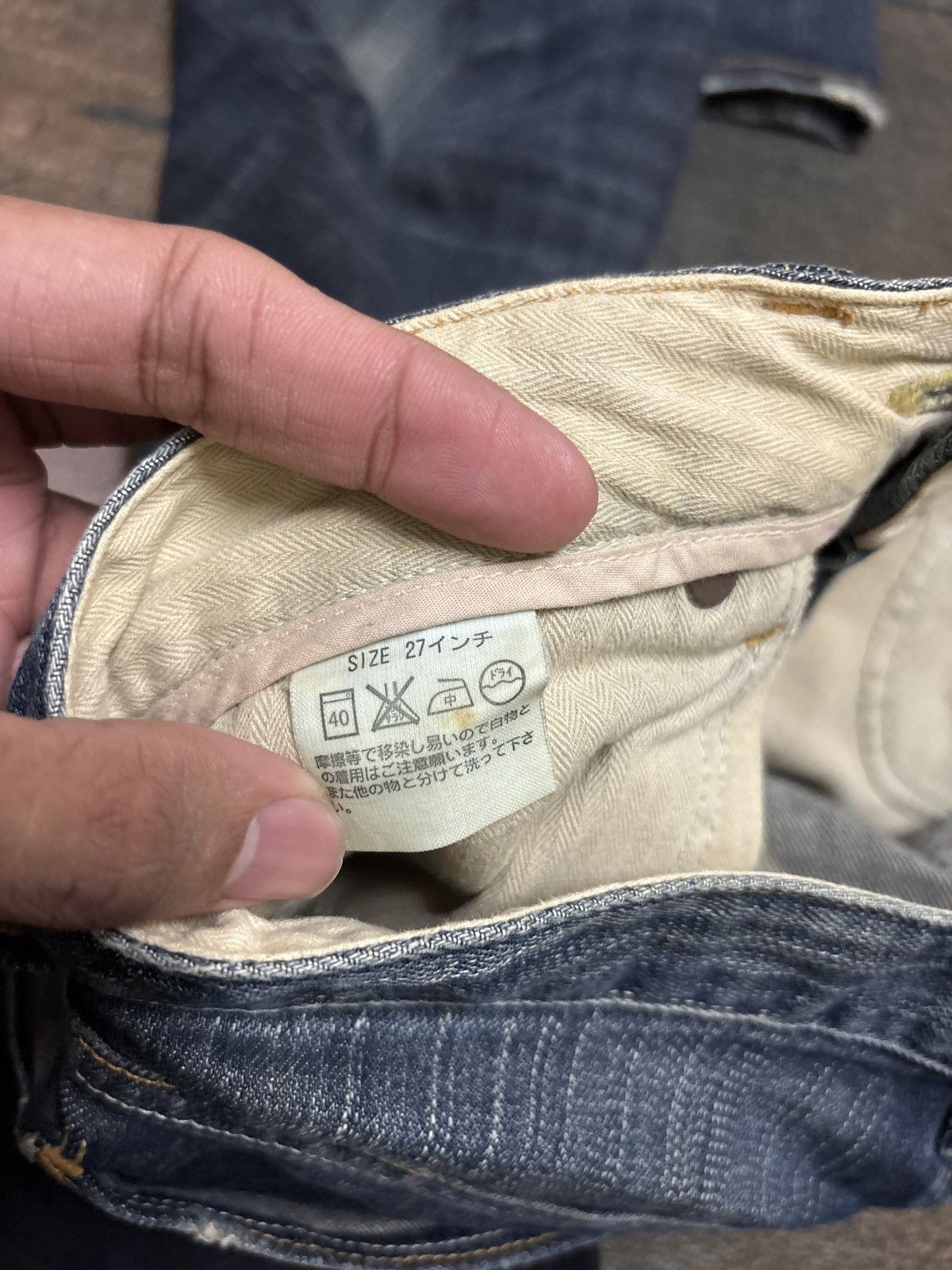 Japanese Brand flared back number japanese jeans like ifsixwasnine / lgb Size 29" - 22 Thumbnail
