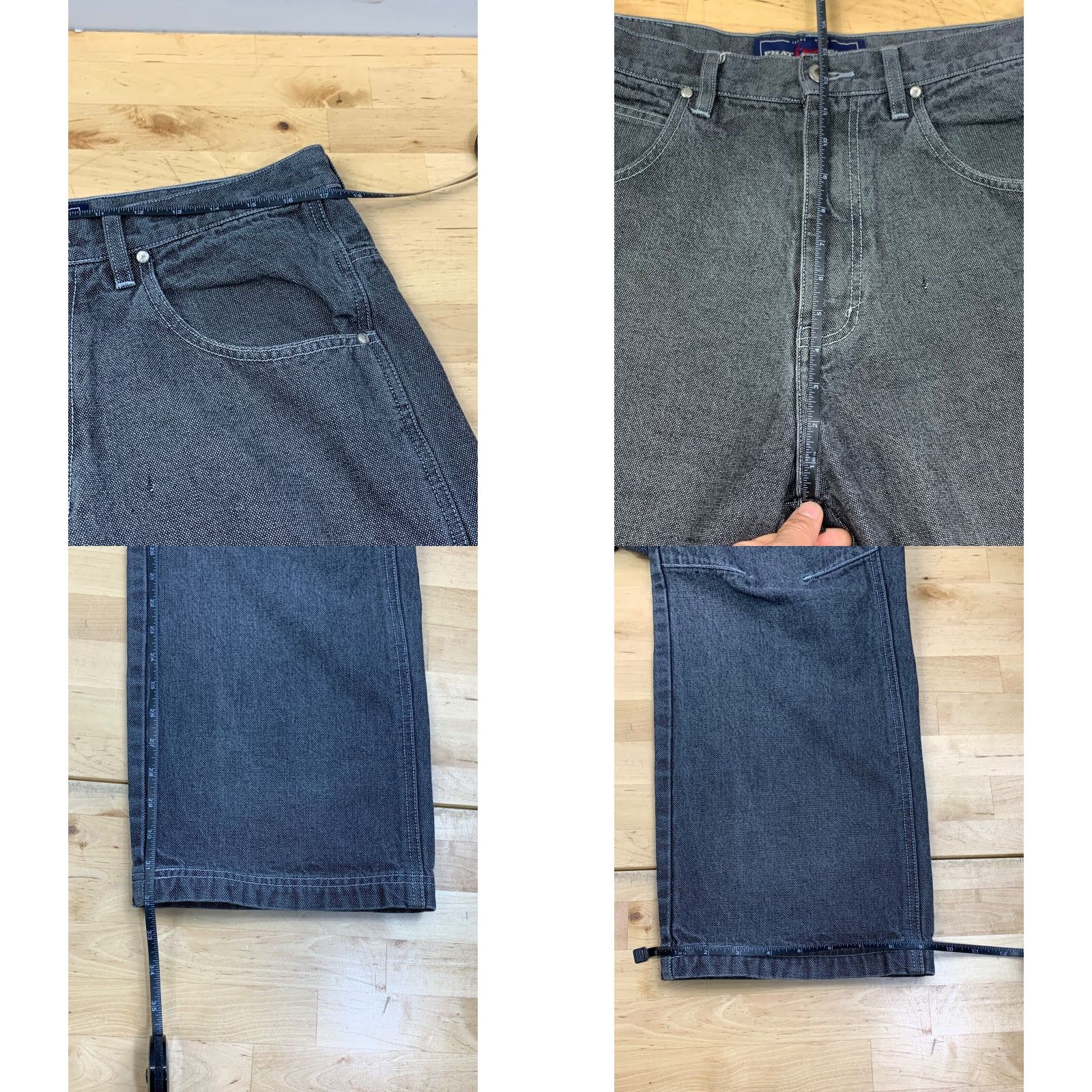 Phat Farm VINTAGE Phat Farm Denim Jeans 34x32 Black Loose Baggy Jeans Men 34 Inseam 32 Hip Hop Style Size US 34 / EU 50 - 8 Thumbnail