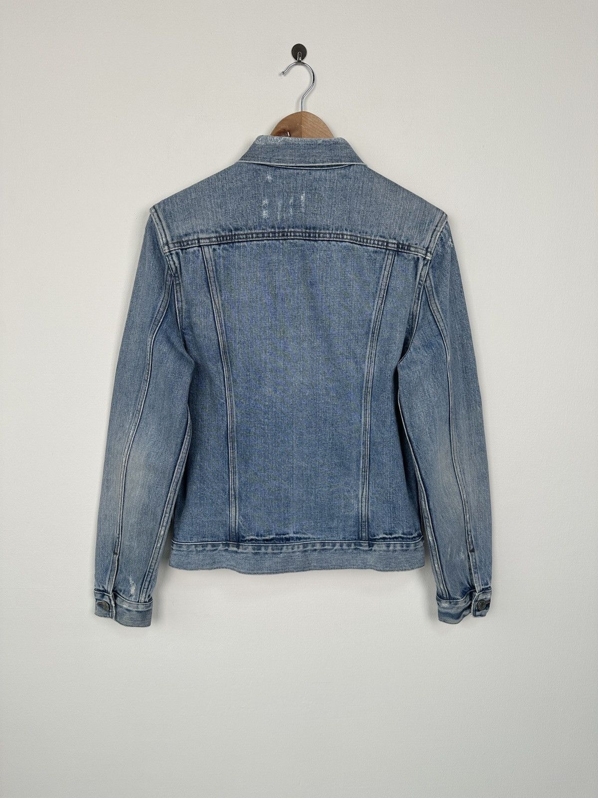 Allsaints ALLSAINTS Japanese Fabric Kiku Denim Trucker Jacket size S Size US S / EU 44-46 / 1 - 2 Thumbnail