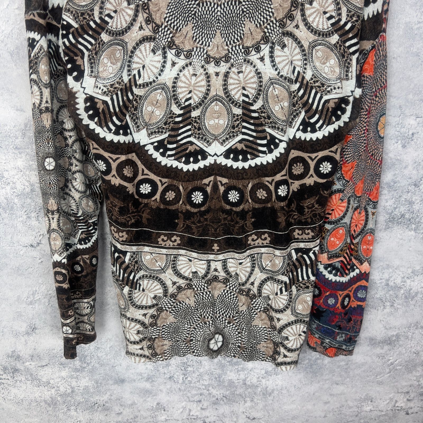 Desigual Desigual Women's Size L Sweater V-Neck Long Sleeve` Size L / US 10 / IT 46 - 8 Thumbnail