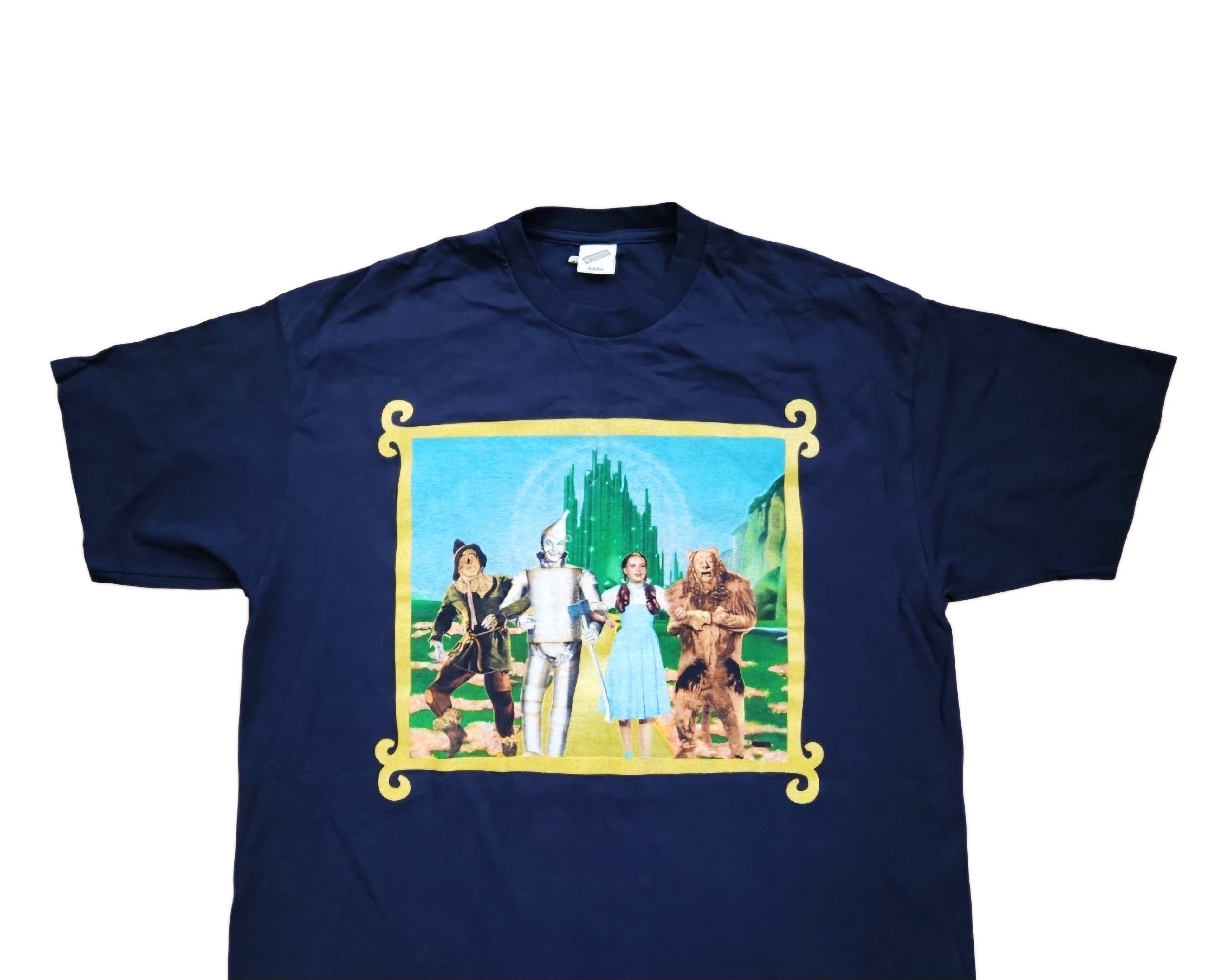 image of The Wizard Of Oz 1999 Movie T-Shirt Vintage 90's Warner Bros in Blue, Men's (Size 2XL)