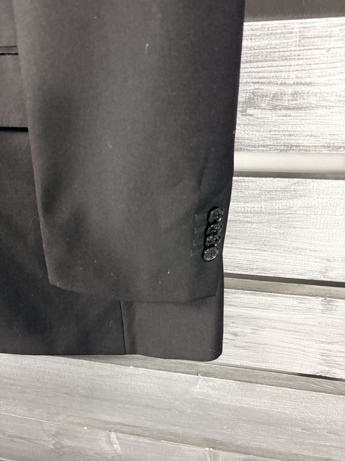 Giorgio Armani Giorgio Armani Blazer Jacket 44R Black 100% Wool 3 Button Size 44R - 3 Thumbnail