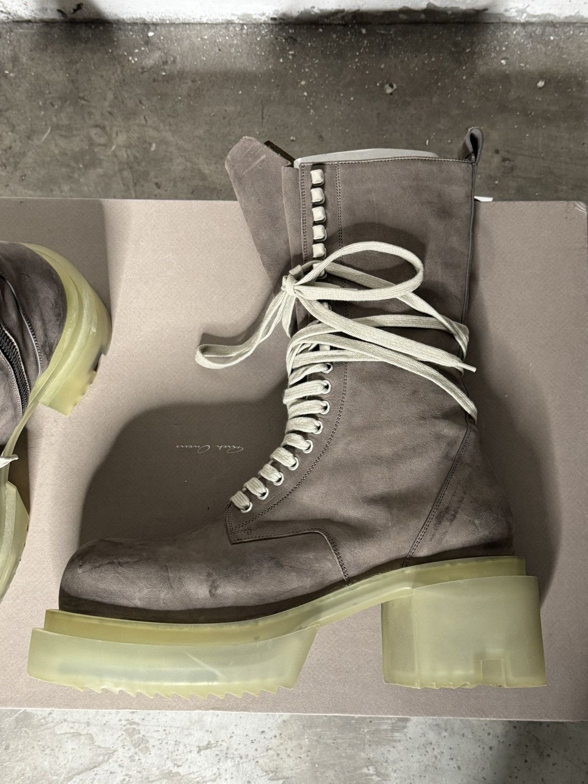 Rick Owens Rick Owens Army bogun 44 UK10.5 Sample 1/1 mega laced Size US 10.5 / EU 43-44 - 5 Thumbnail