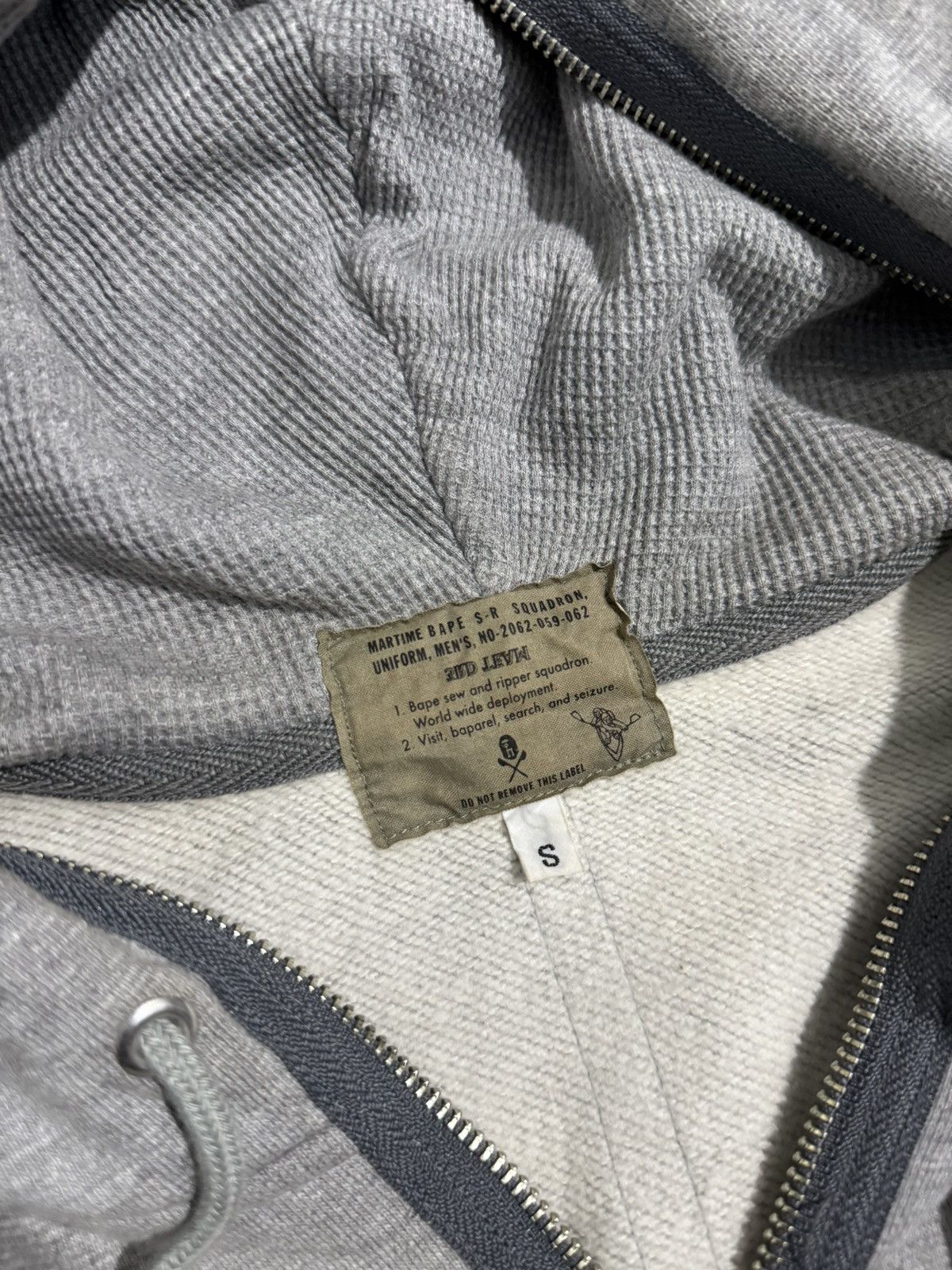 Bape Vintage Bape maritime S-R squadron uniform full ziphoodie Size US S / EU 44-46 / 1 - 12 Thumbnail