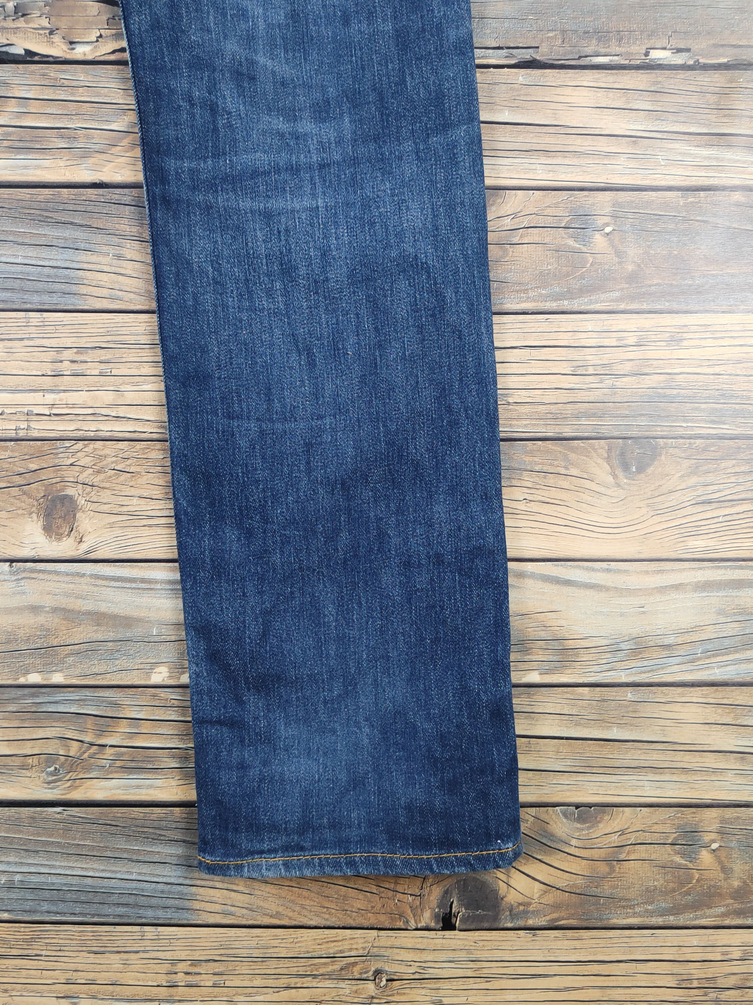Beams Plus Beams Dark Blue Distressed Ripped denim Jeans #W1985 Size US 32 / EU 48 - 12 Thumbnail