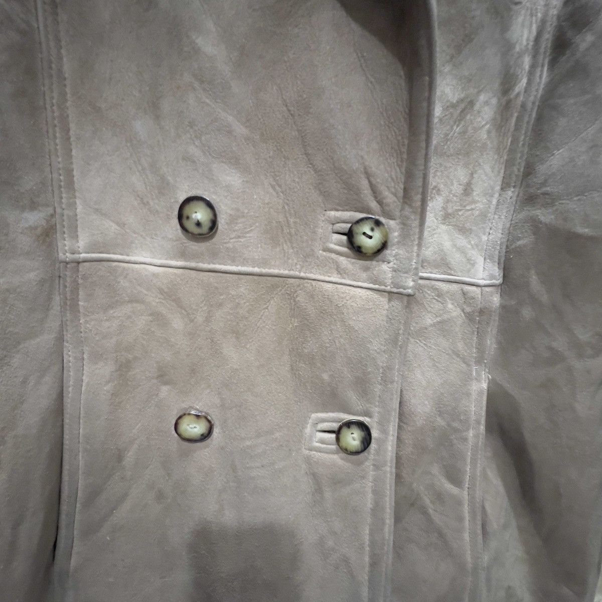 Vintage Sheepskin Leather Long Jacket Size S / US 4 / IT 40 - 6 Thumbnail