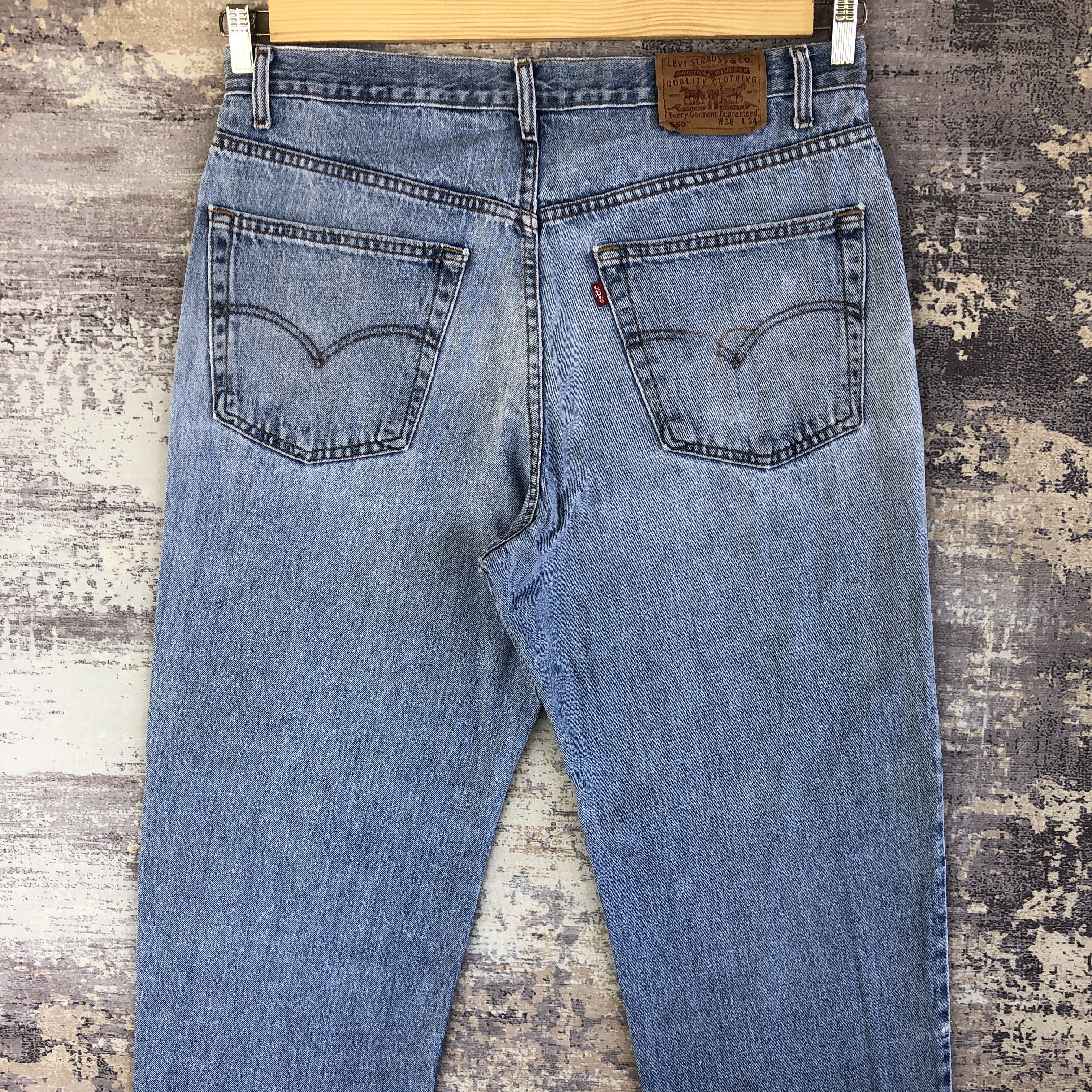Levi's Vintage Levi's 550 Distressed Blue Jeans Denim Pants Size US 36 / EU 52 - 4 Thumbnail