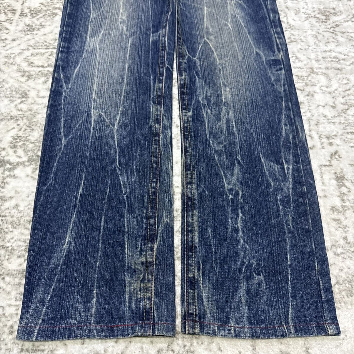 Japanese Brand Vintage Japanese Brand Studded Gemstone Whiskers Jeans Size US 32 / EU 48 - 7 Thumbnail