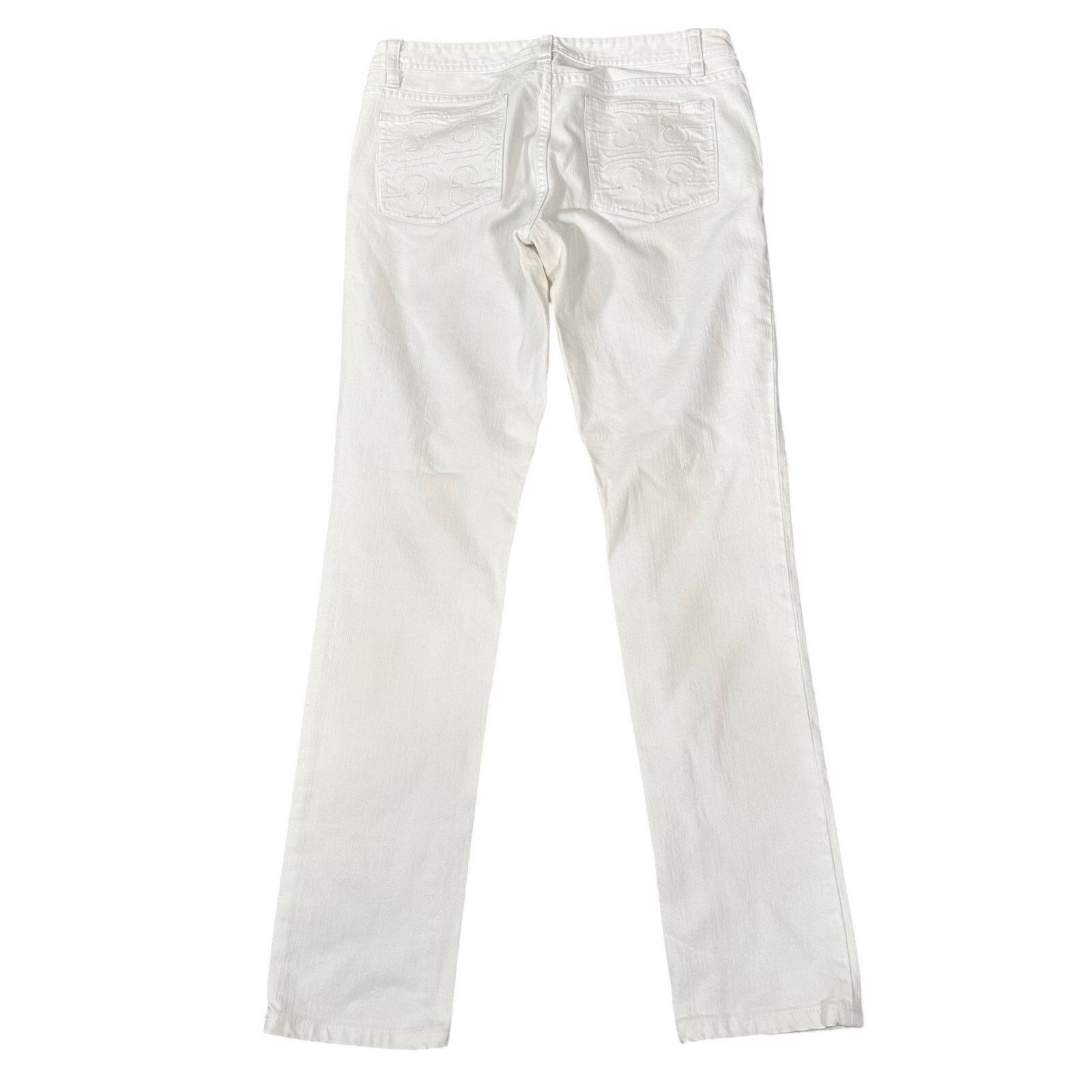 Tory Burch Tory Burch Women's Super Skinny Jeans White Size 29 Size 29" - 2 Thumbnail