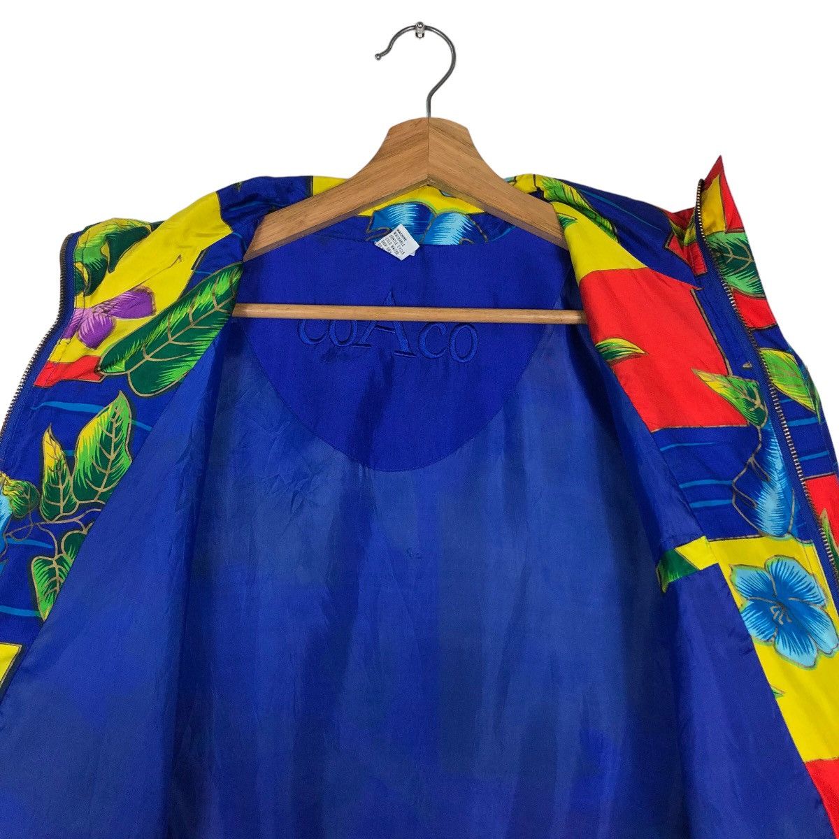 Vintage 🔥90’s Silk Bomber Jacket Coaco Full Print Issey Miyake Size US M / EU 48-50 / 2 - 12 Thumbnail