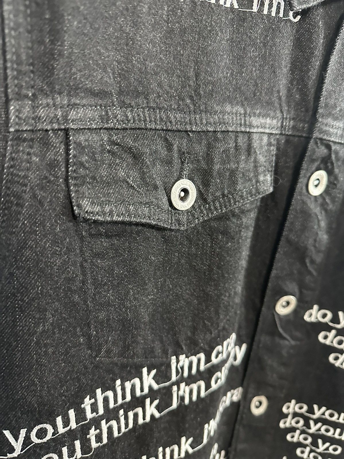 Who Decides War Who Decides War Crazy Denim Jacket Size US XS / EU 42 / 0 - 7 Thumbnail