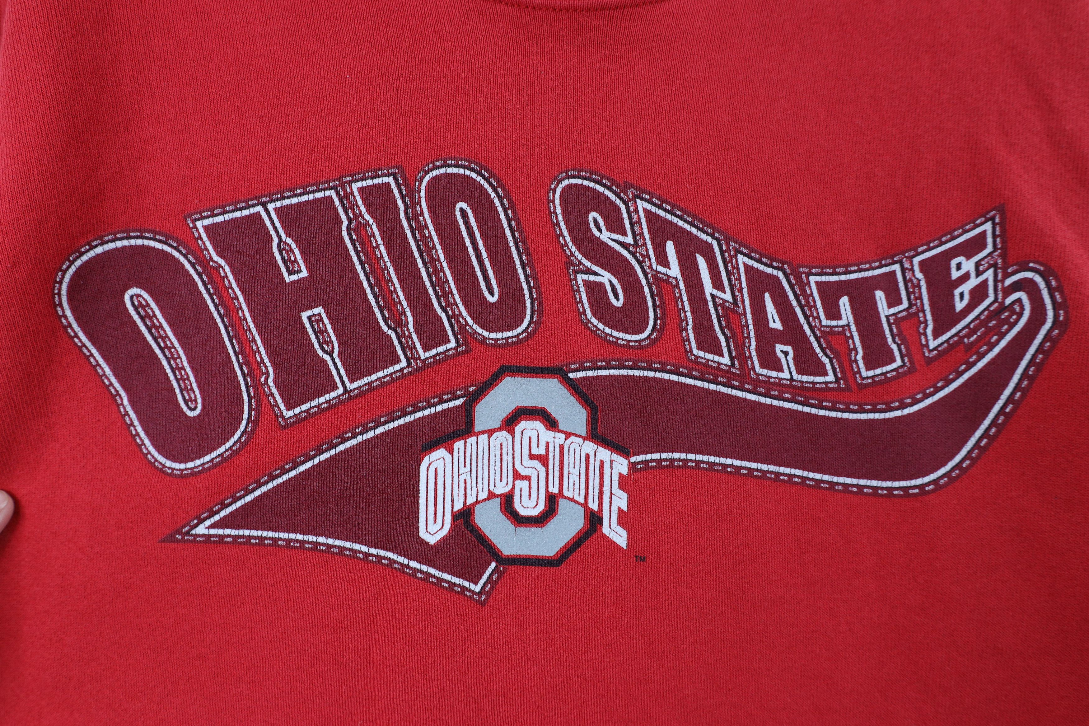 Vintage Vintage 90s Script Ohio State University Crewneck Sweatshirt Size US XL / EU 56 / 4 - 4 Thumbnail