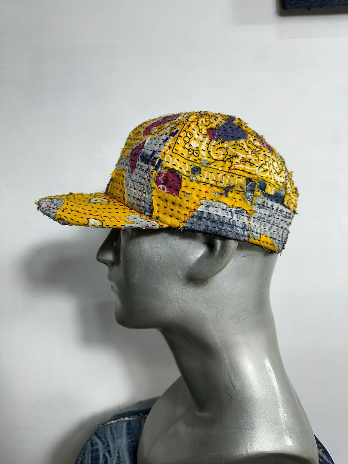 Other 🔥Custom Made Distressed Paisley Patchwork hats Size ONE SIZE - 9 Thumbnail